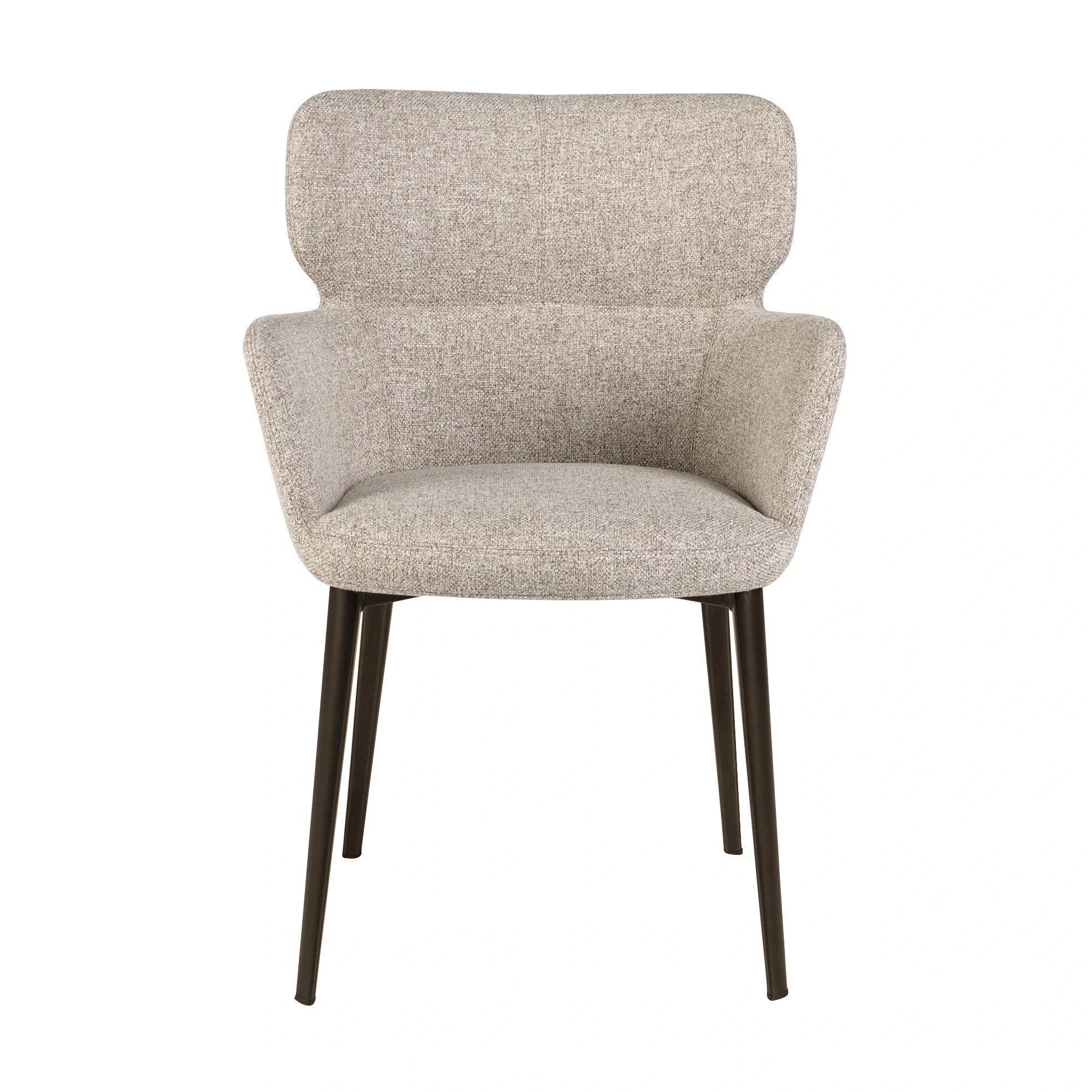 Chaise en tissu marbré marron