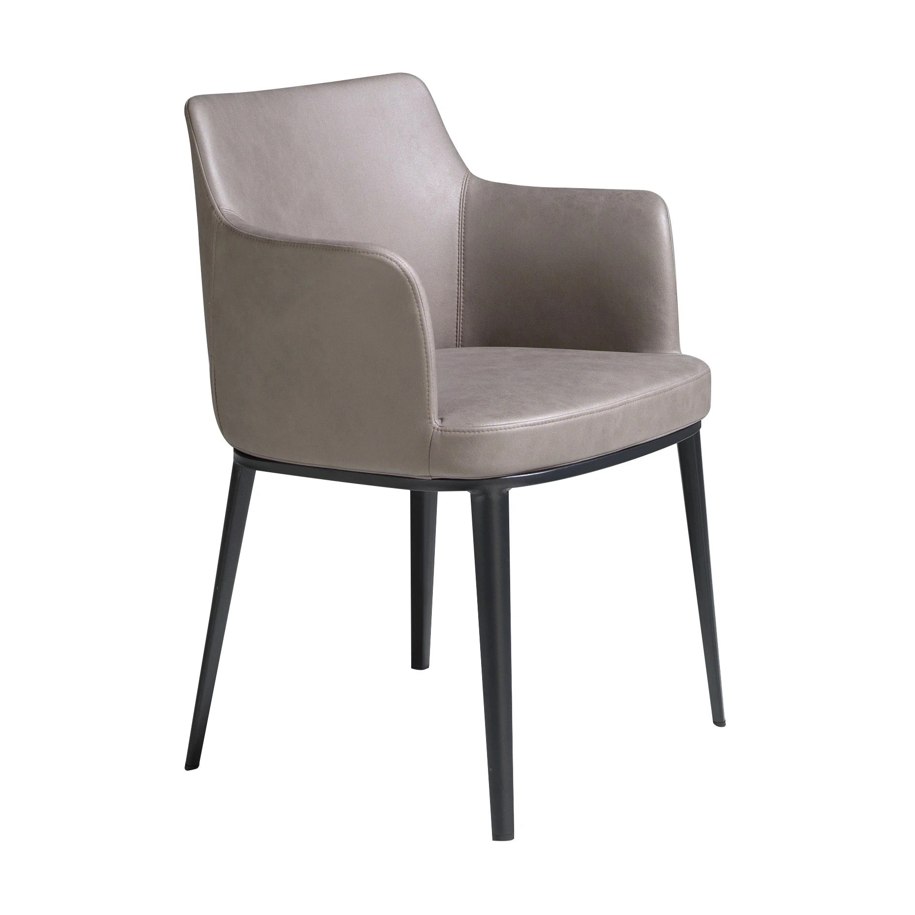 Chaise en tissu vison