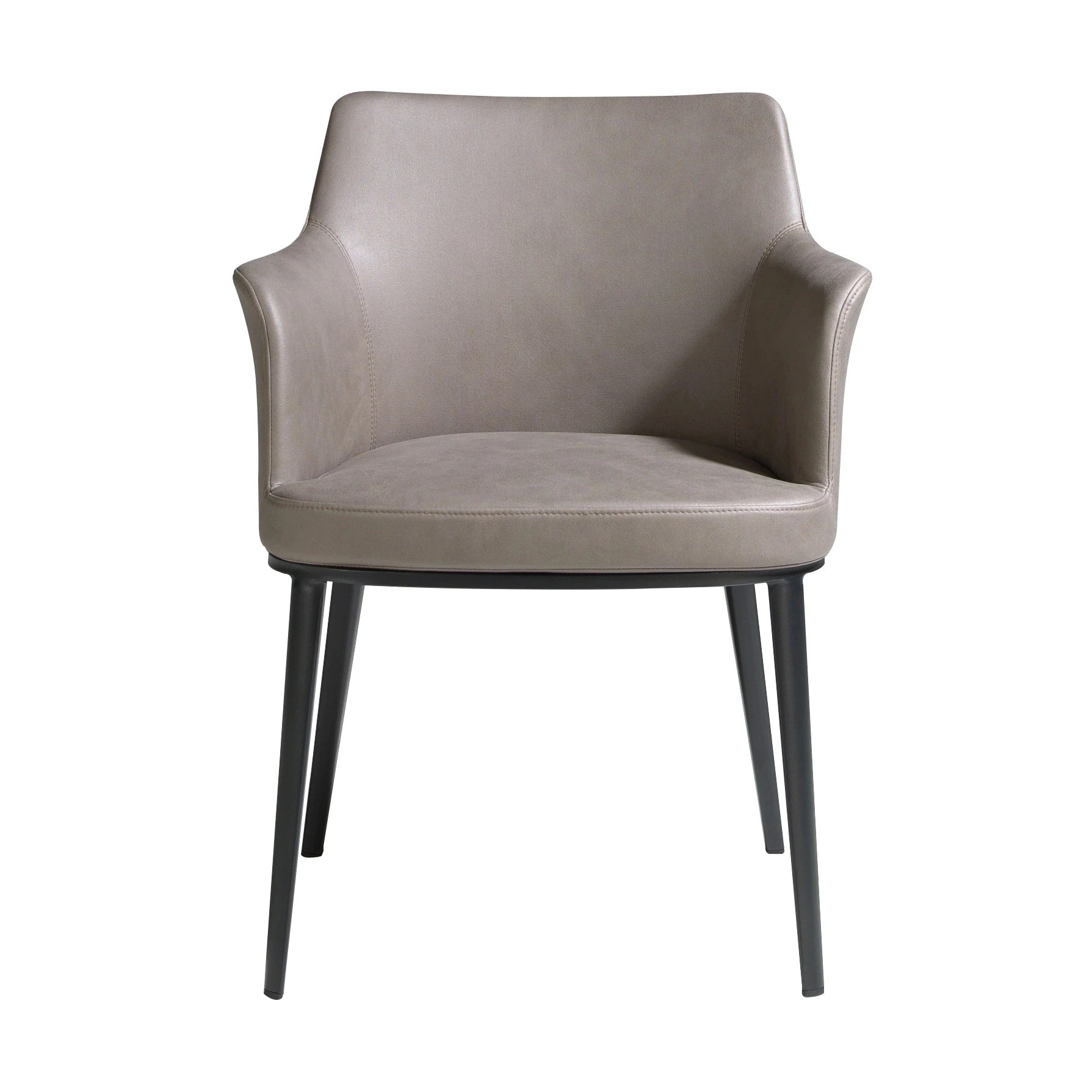 Chaise en tissu vison