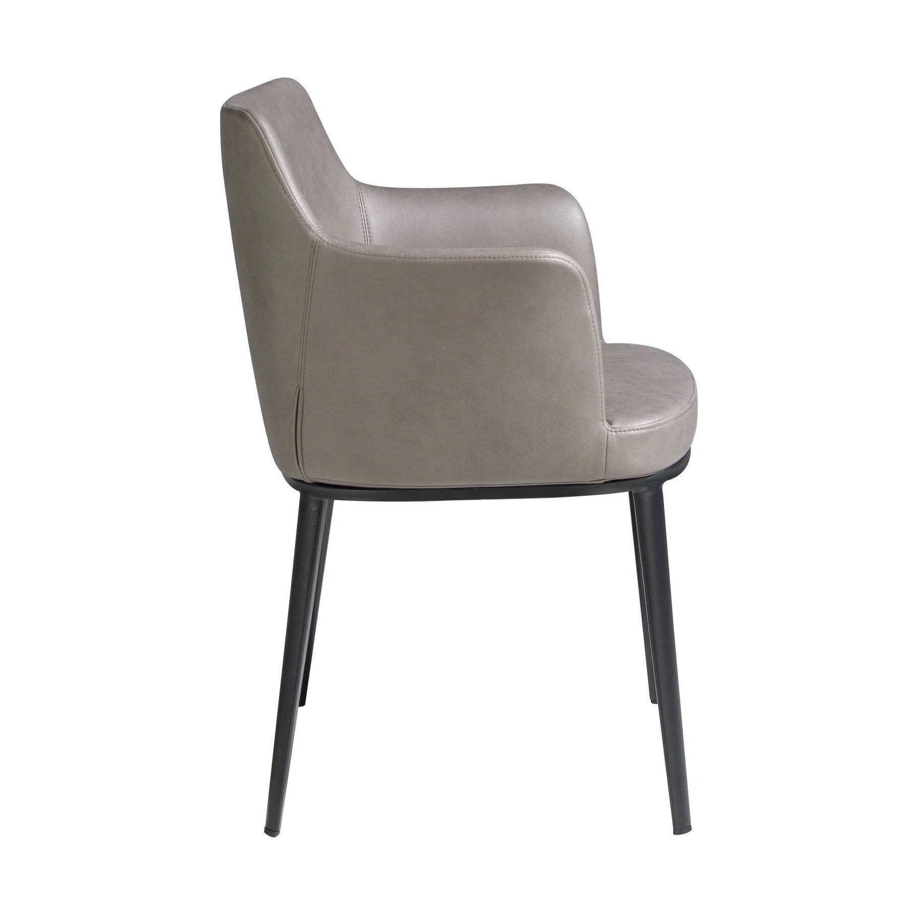 Chaise en tissu vison