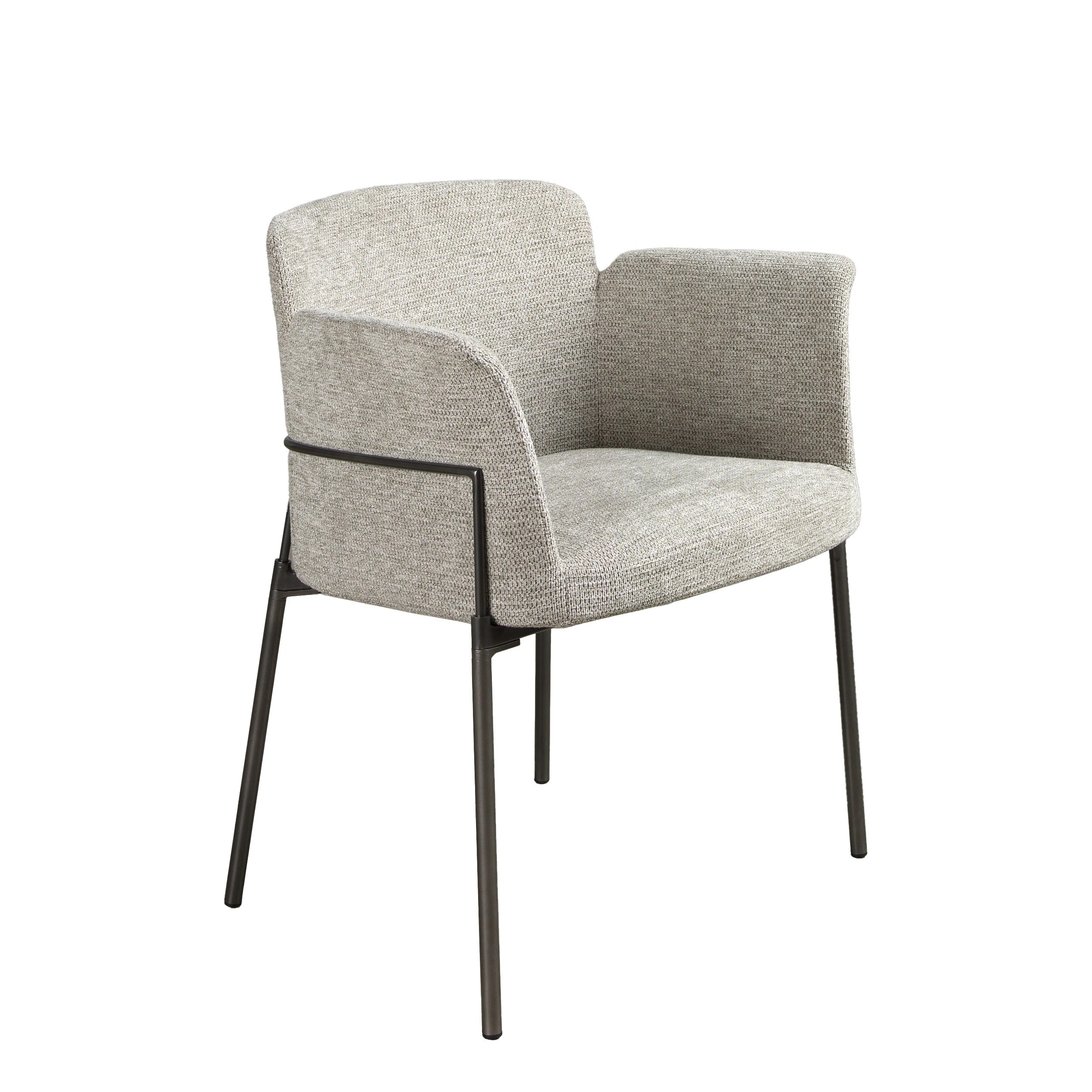 Chaise en tissu gris