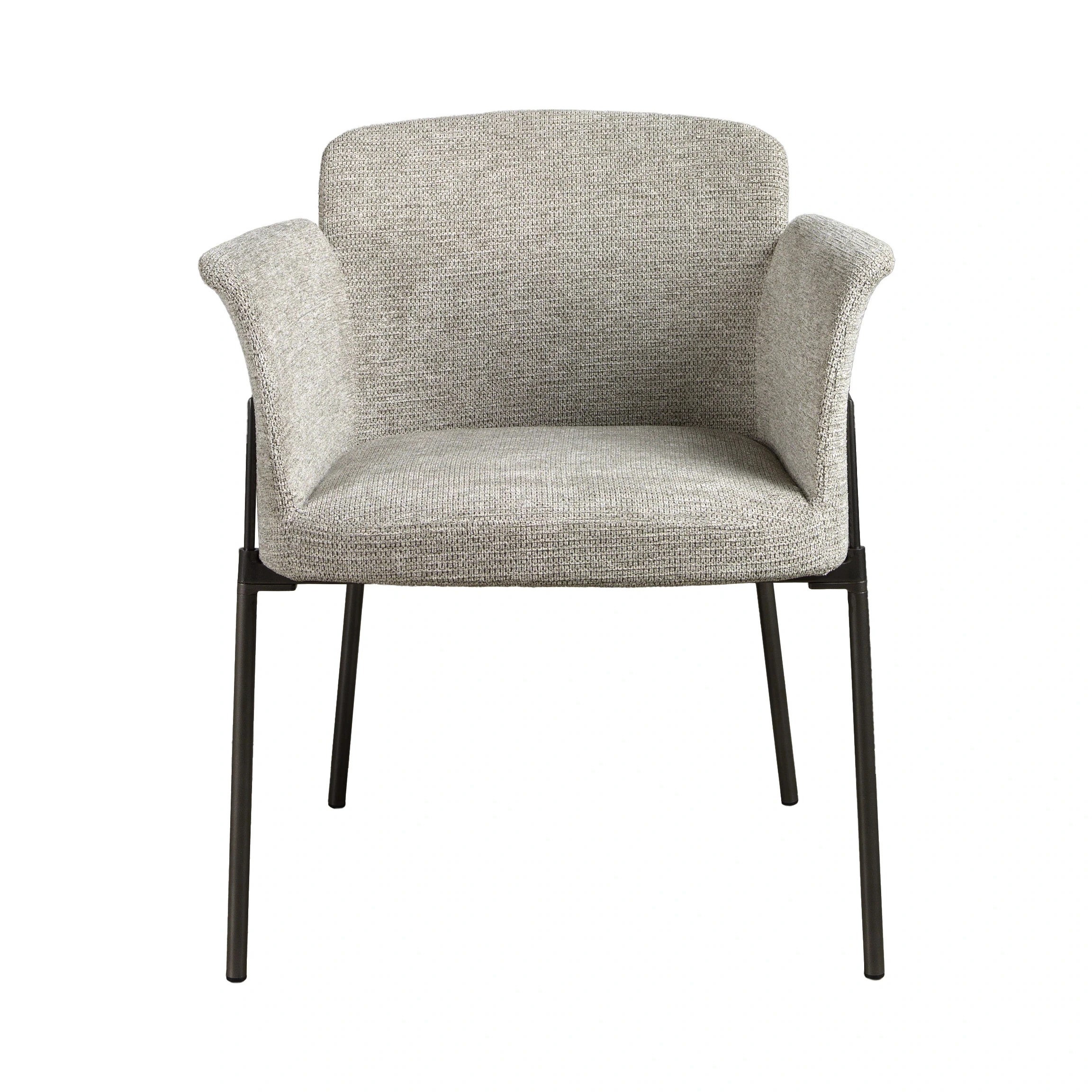 Chaise en tissu gris