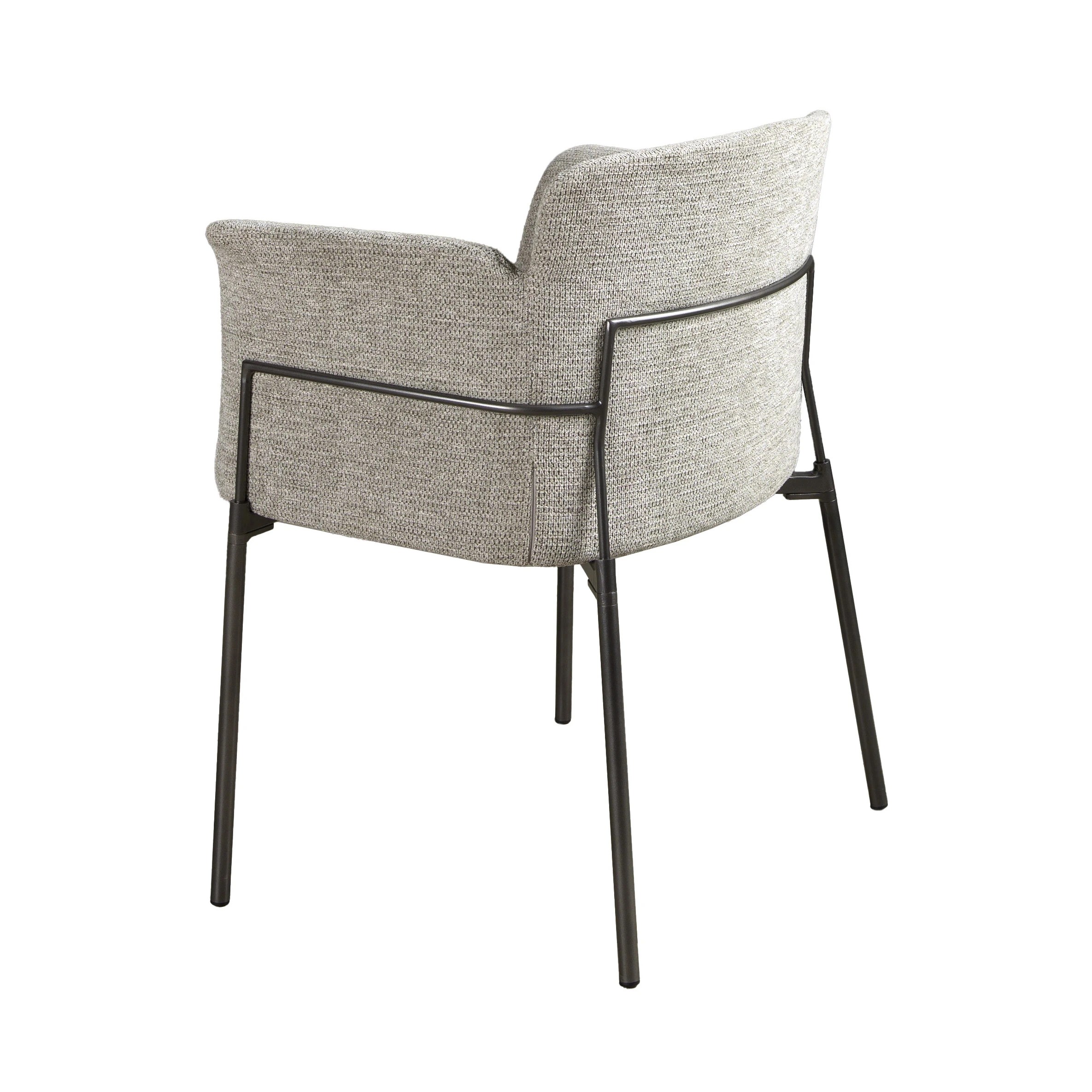 Chaise en tissu gris