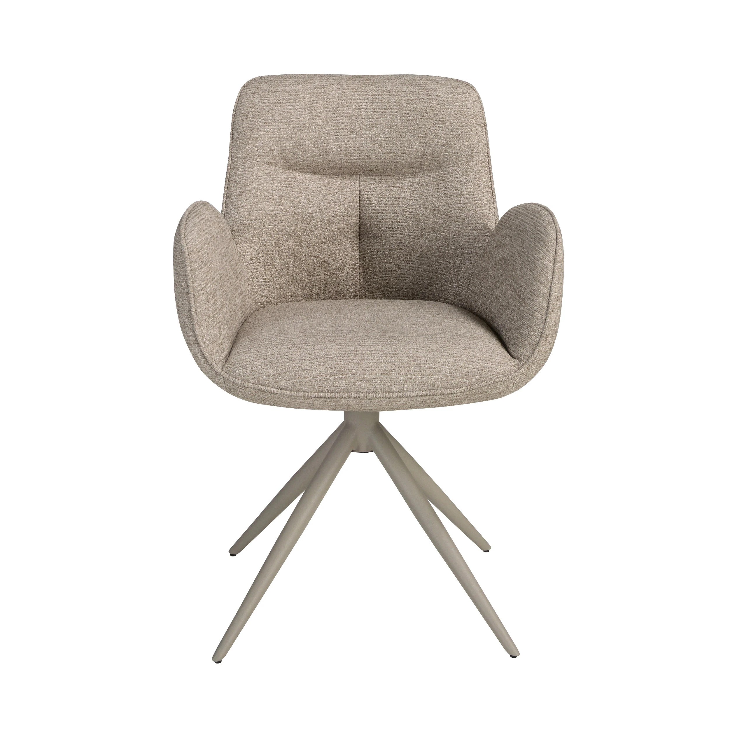 Chaise pivotante en tissu beige