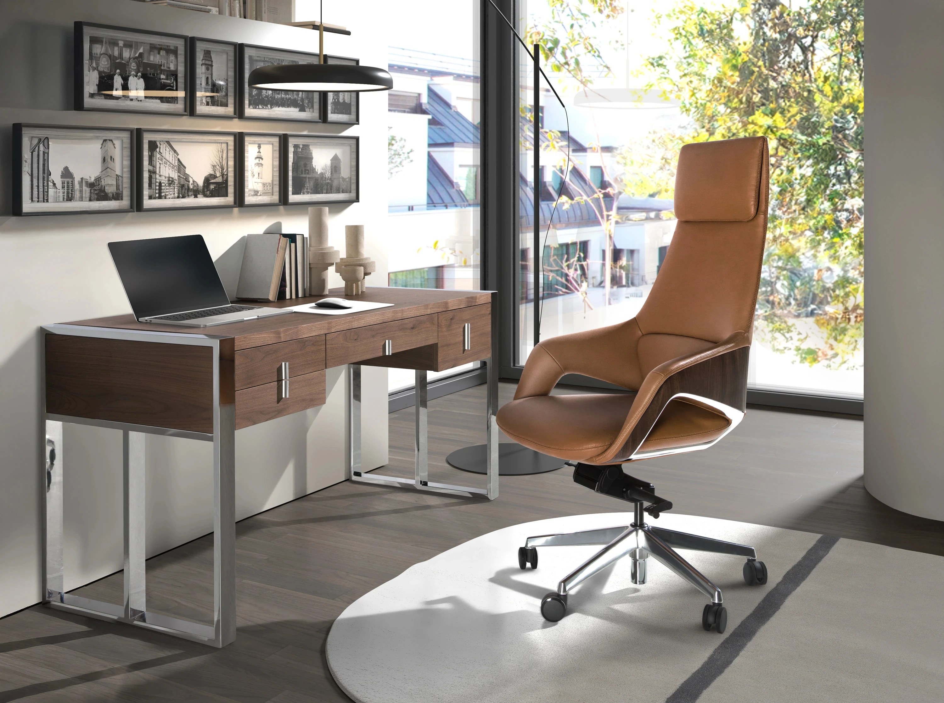 Fauteuil bureau similicuir 67×69×121