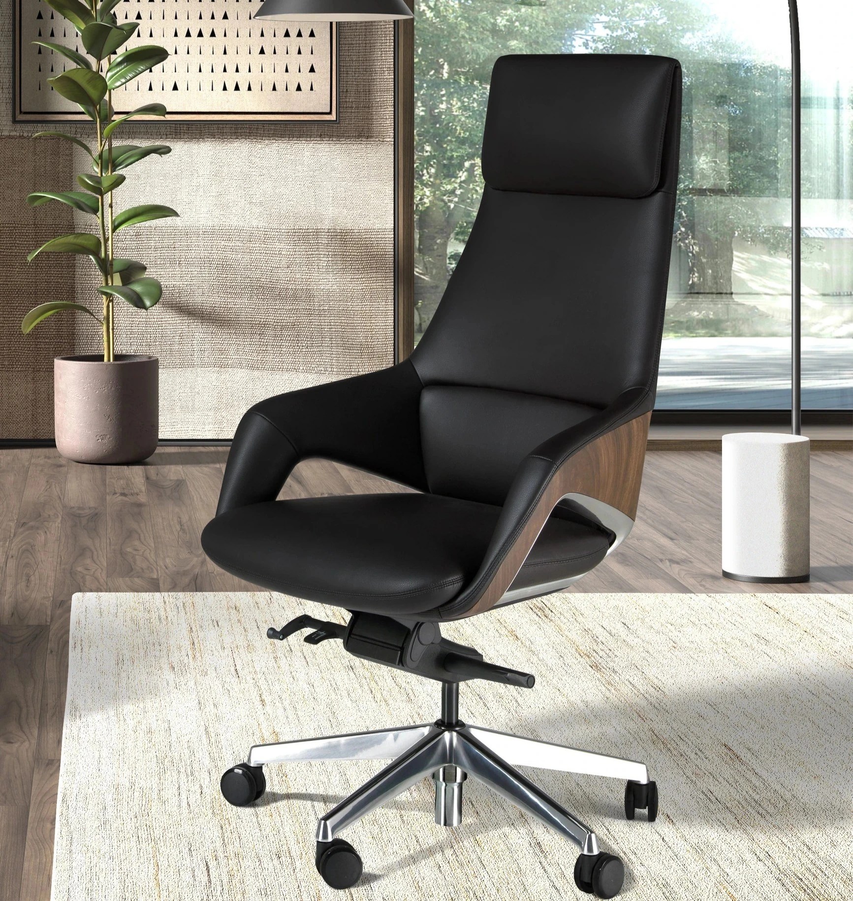 Fauteuil bureau similicuir 67×69×121