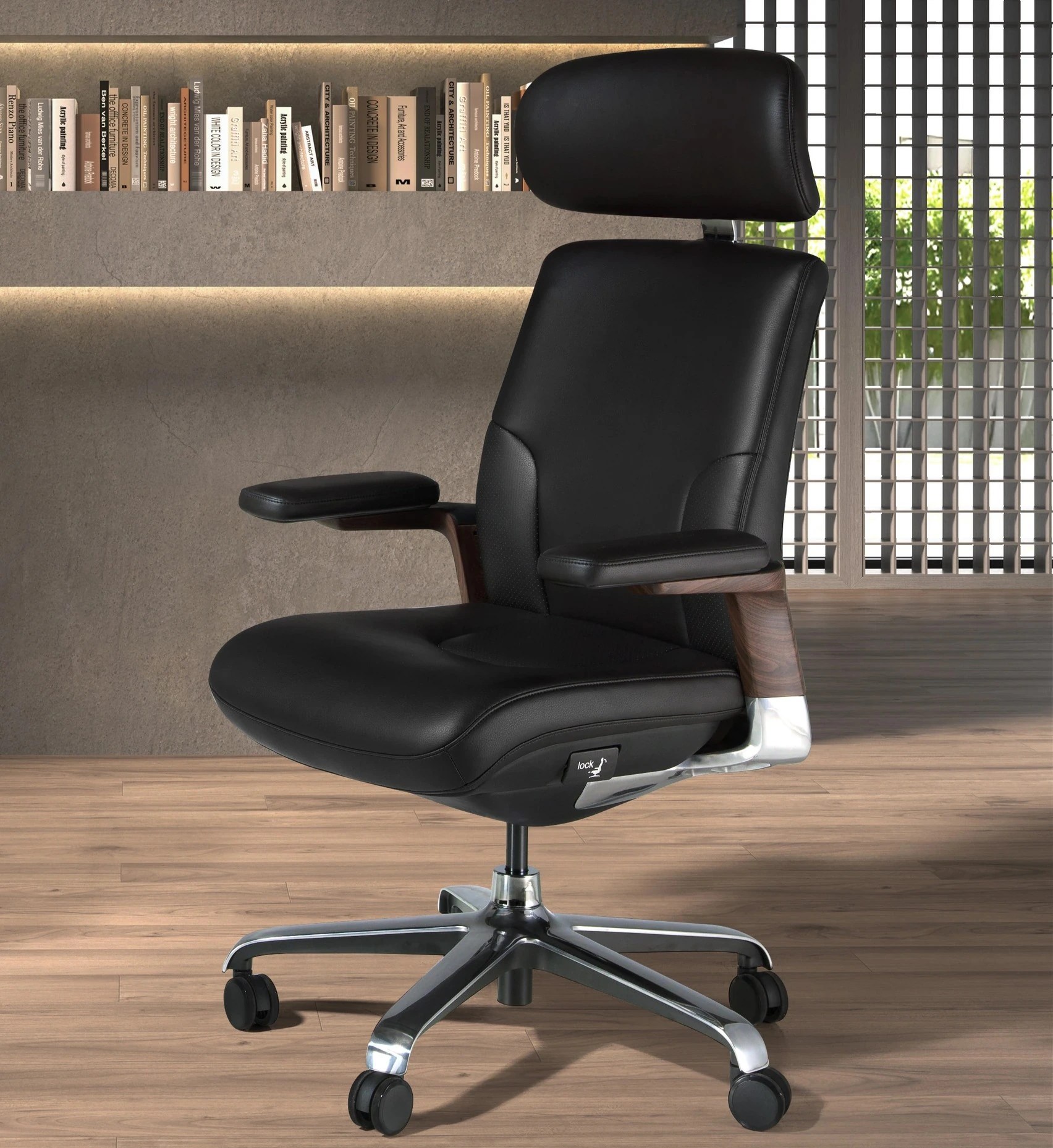 Fauteuil bureau similicuir 74×70×118