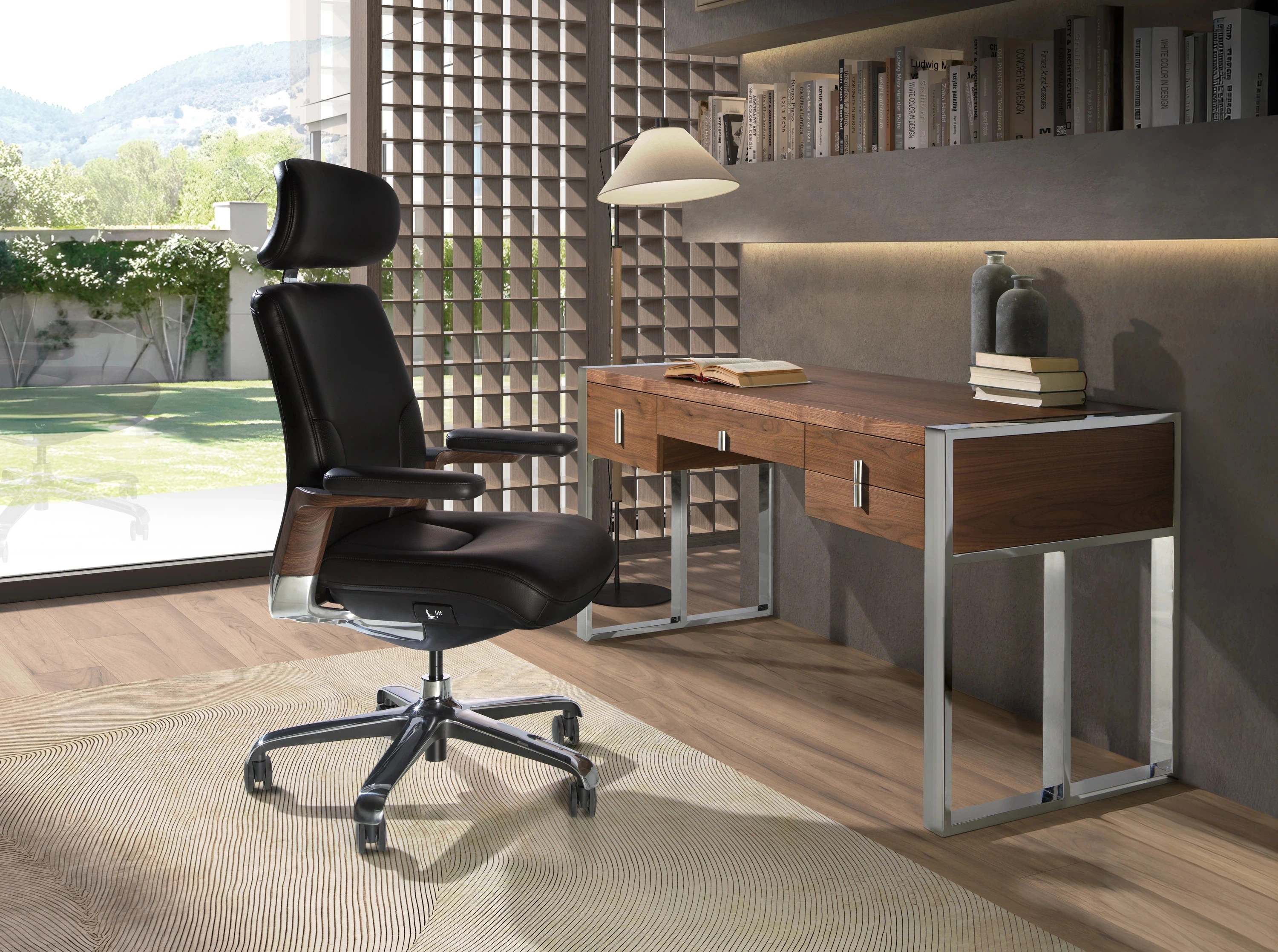 Fauteuil bureau similicuir 74×70×118