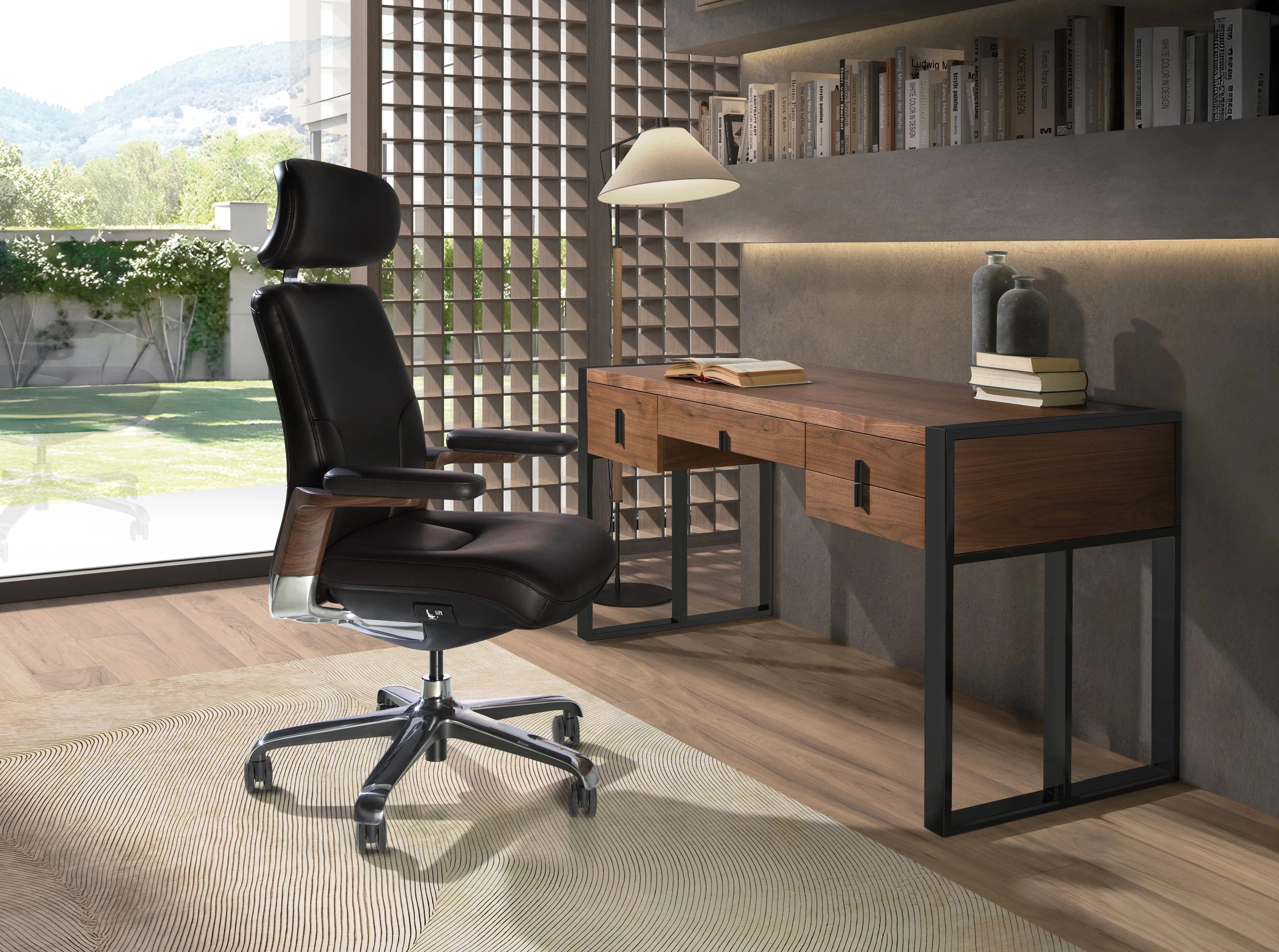 Fauteuil bureau similicuir 74×70×118