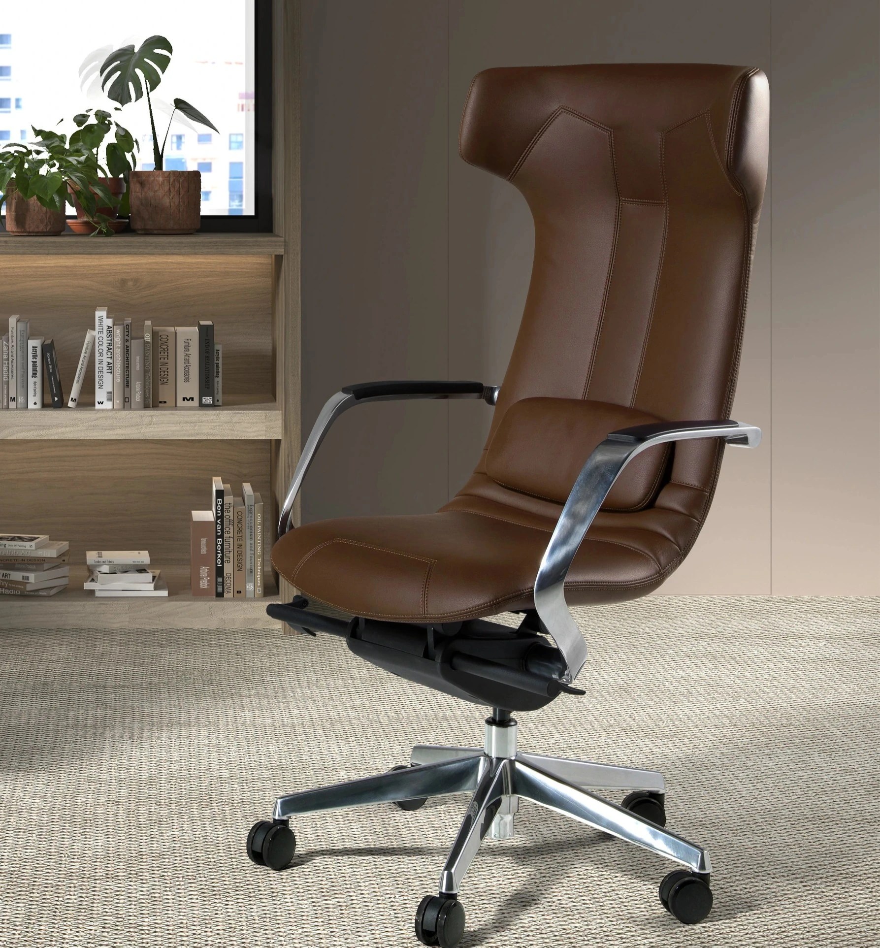 Fauteuil bureau similicuir 63×66×122
