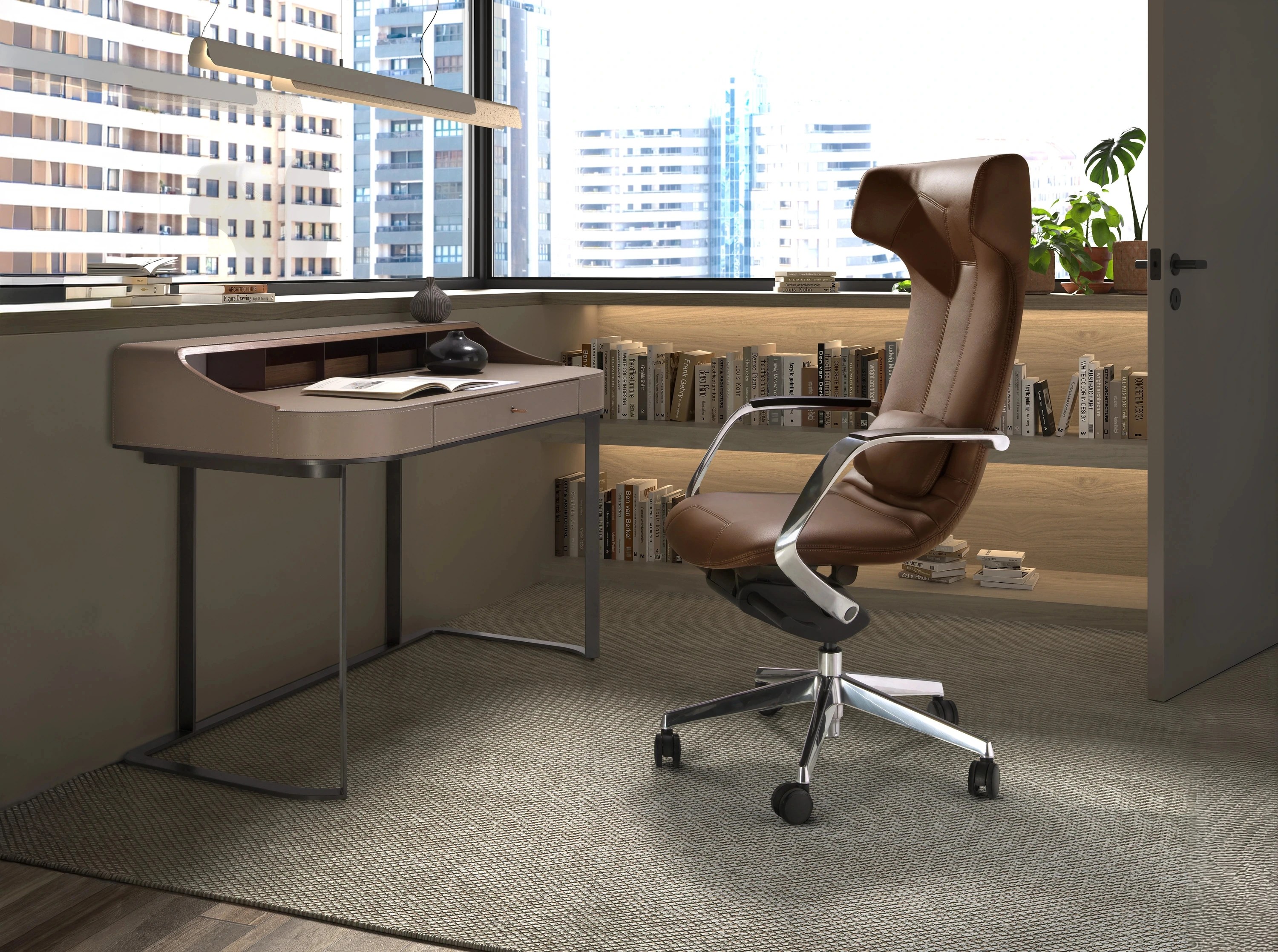 Fauteuil bureau similicuir 63×66×122