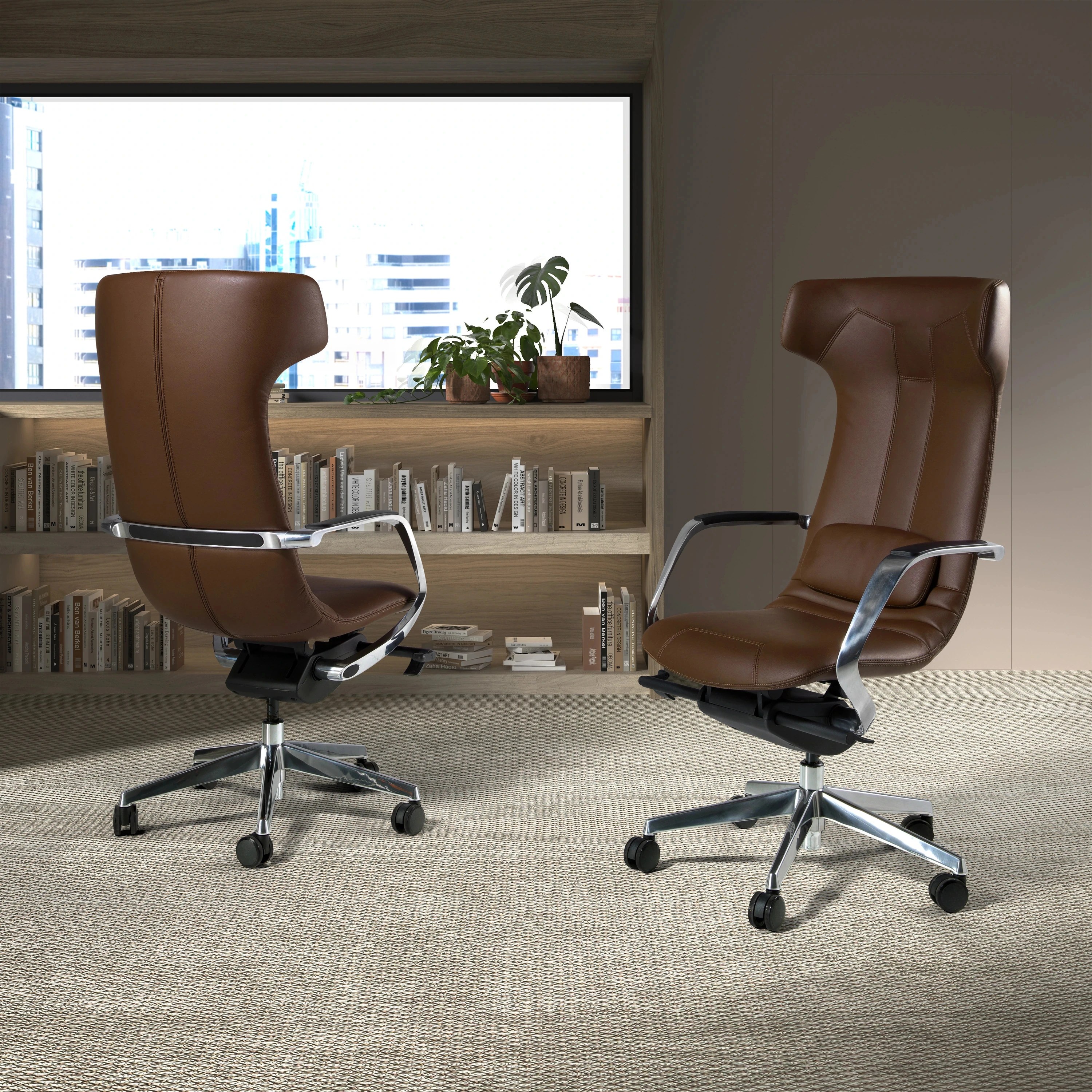 Fauteuil bureau similicuir 63×66×122