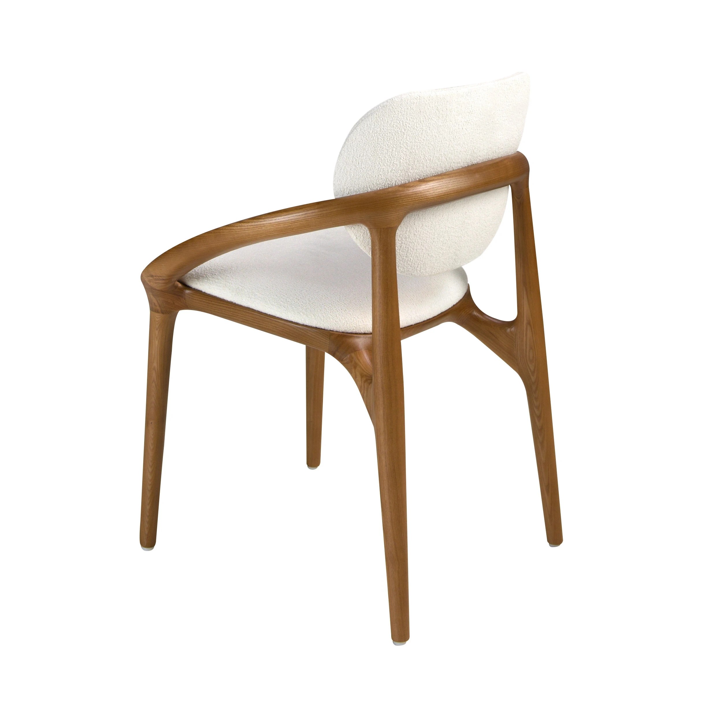 Chaise en tissu blanc cassé