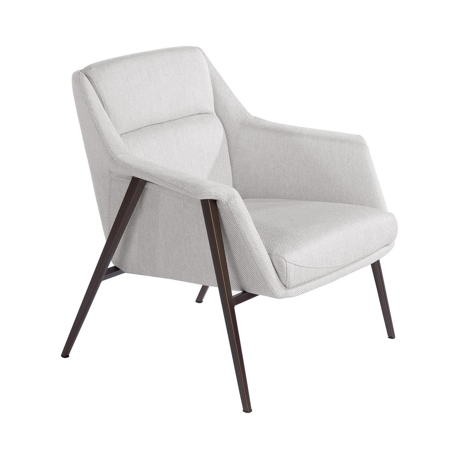 Fauteuil en tissu blanc