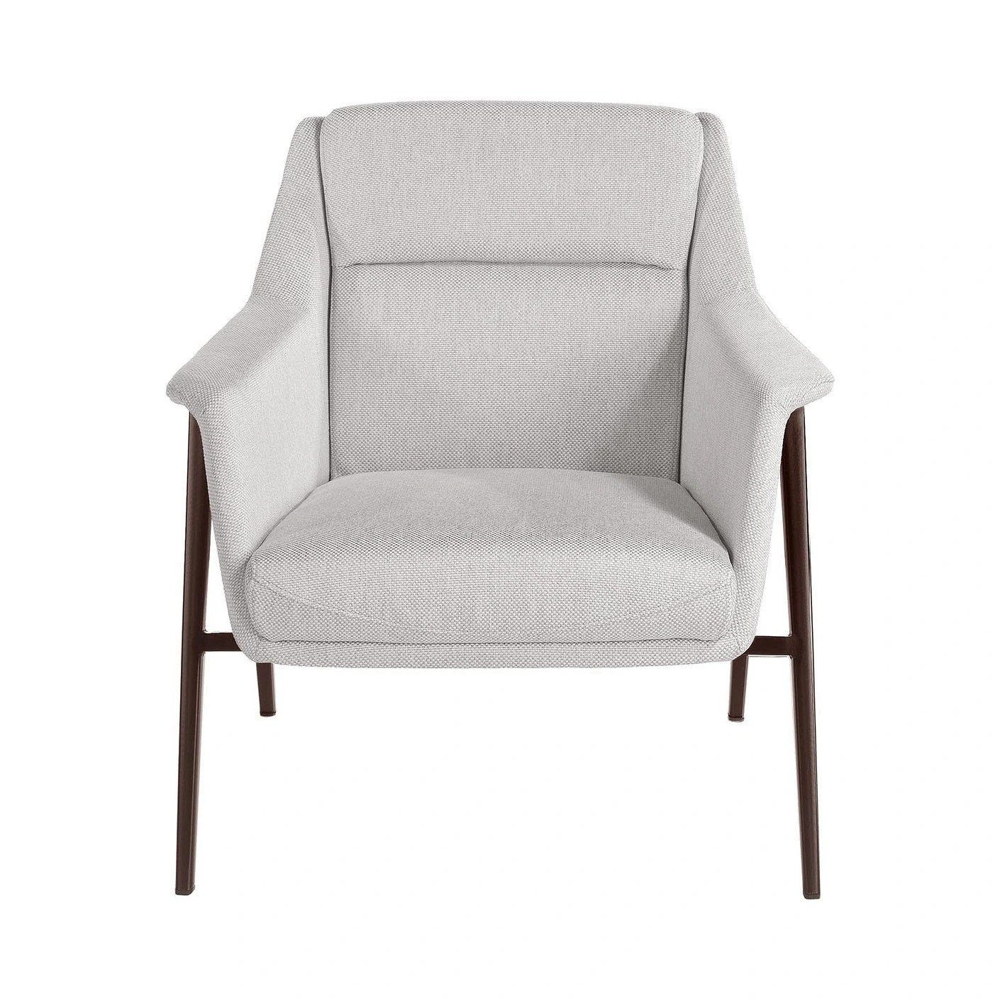 Fauteuil en tissu blanc