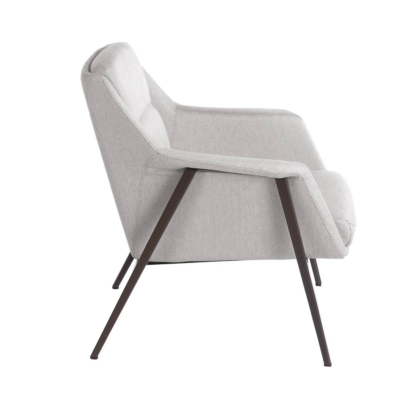 Fauteuil en tissu blanc