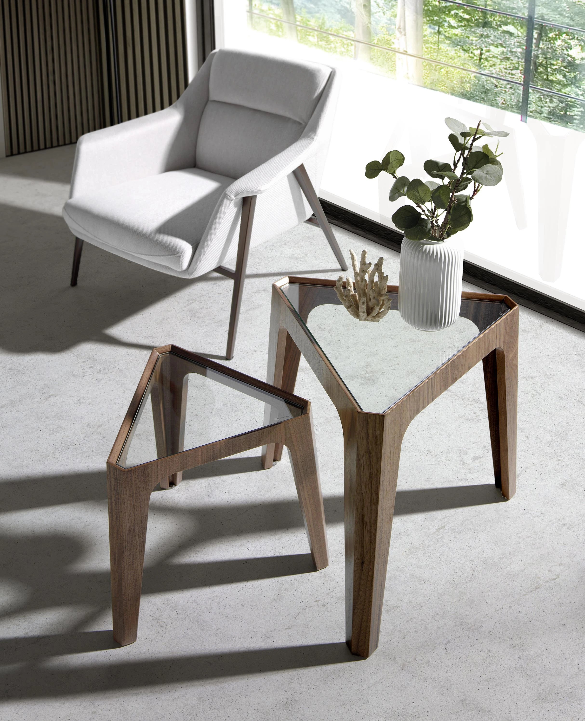 Fauteuil en tissu blanc