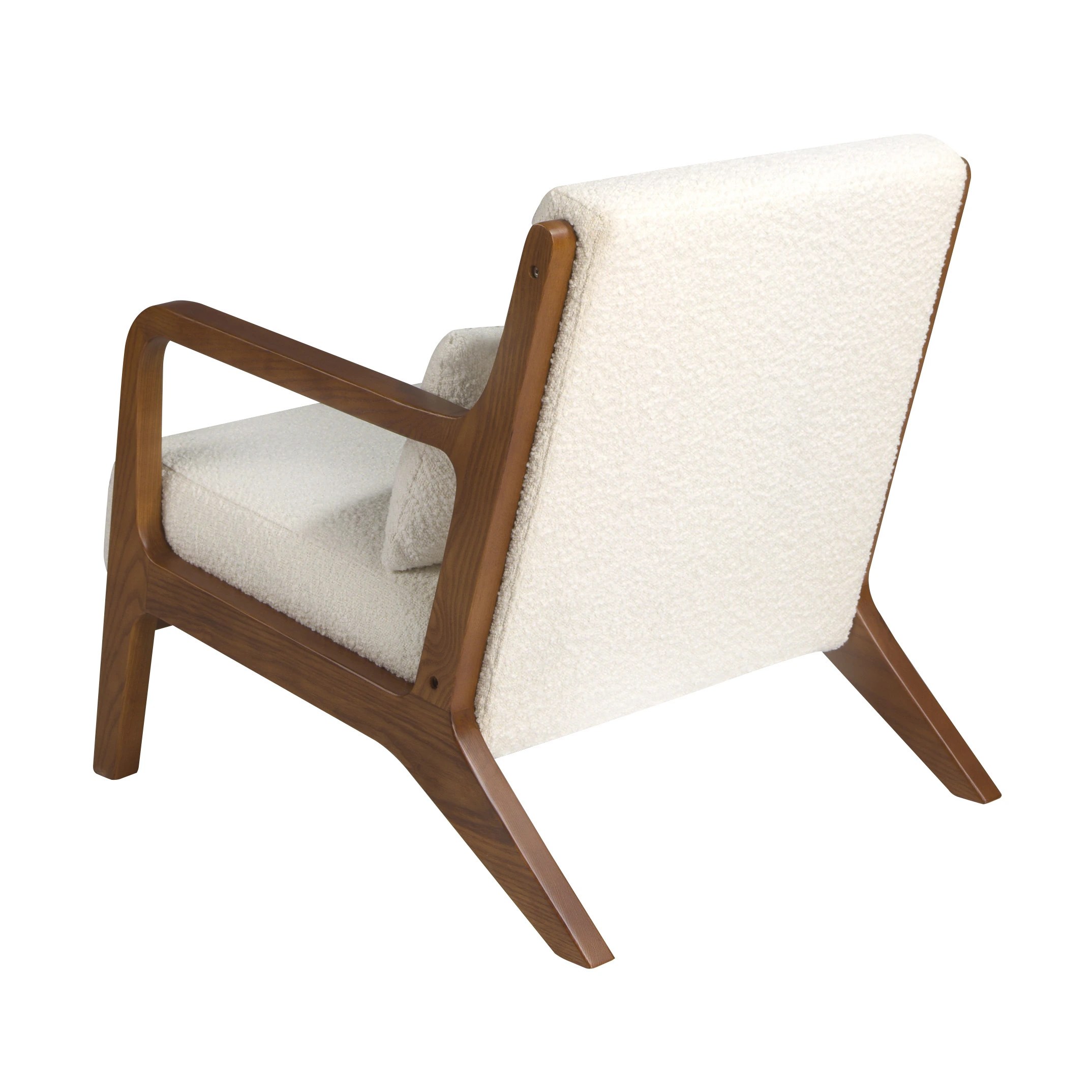 Fauteuil en tissu blanc