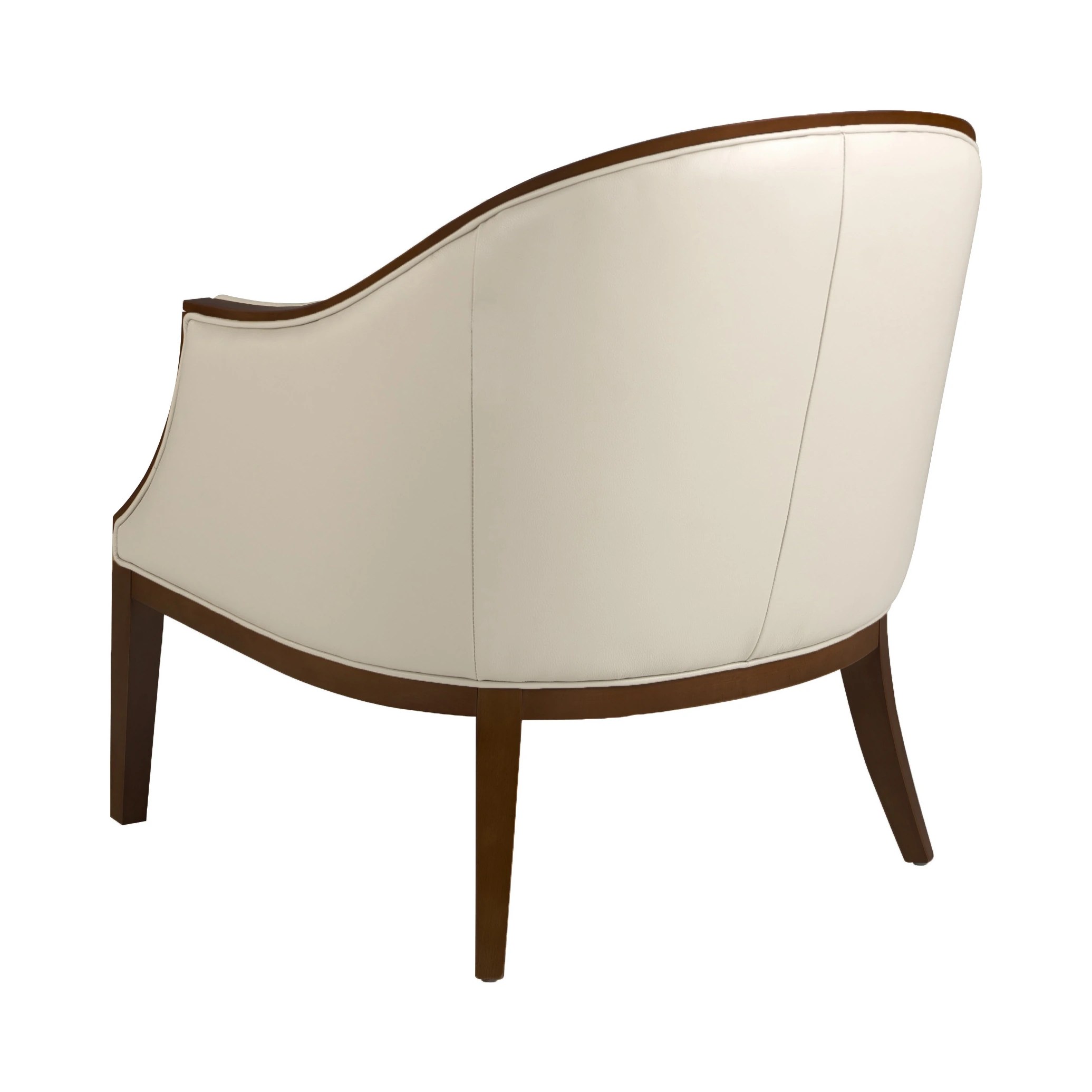 Fauteuil en cuir sable