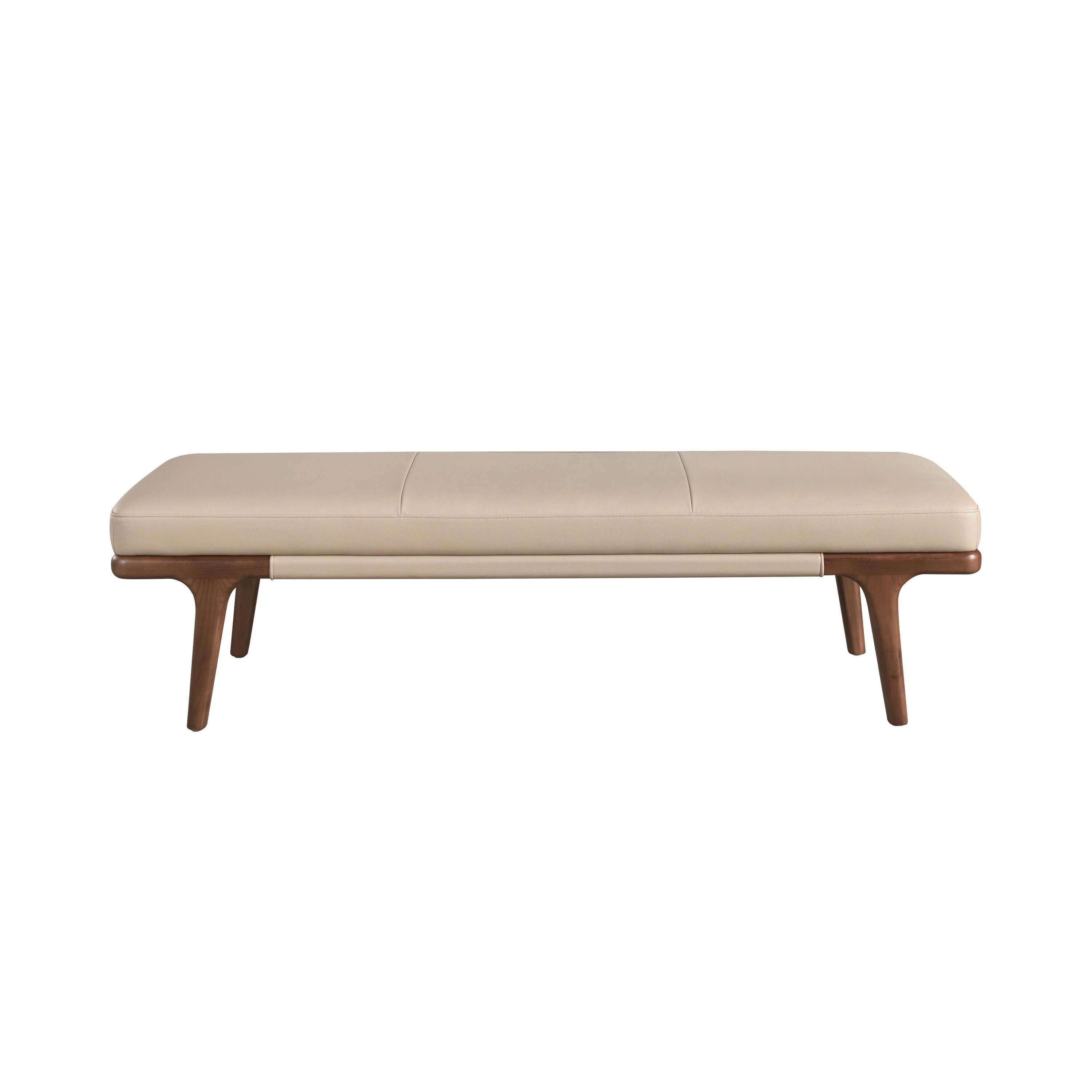 Banc en simili cuir vison