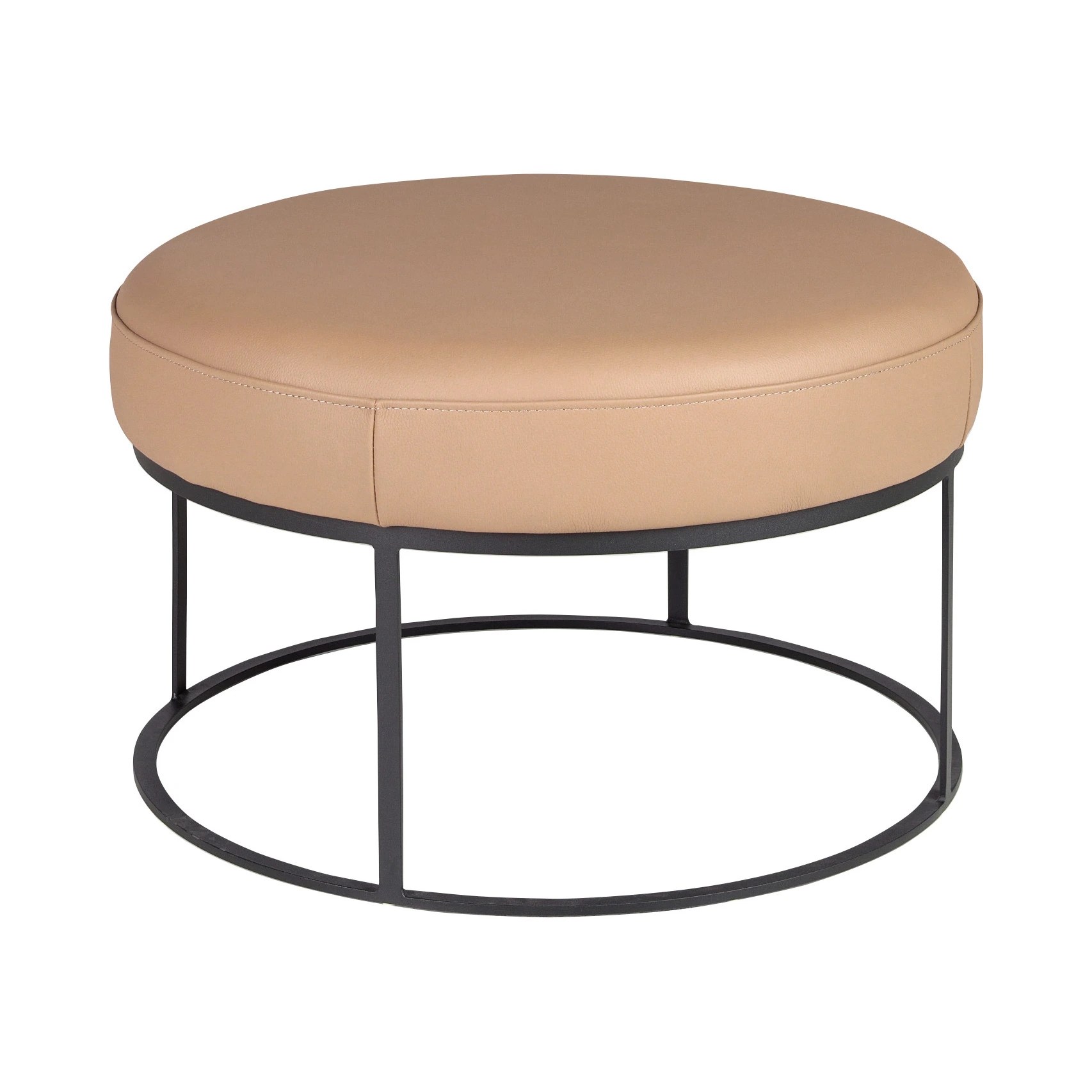 Banquette en cuir marron
