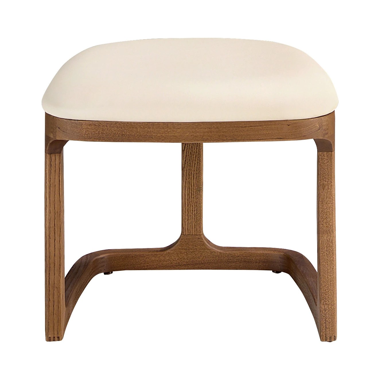 Banquette en similicuir couleur sable
