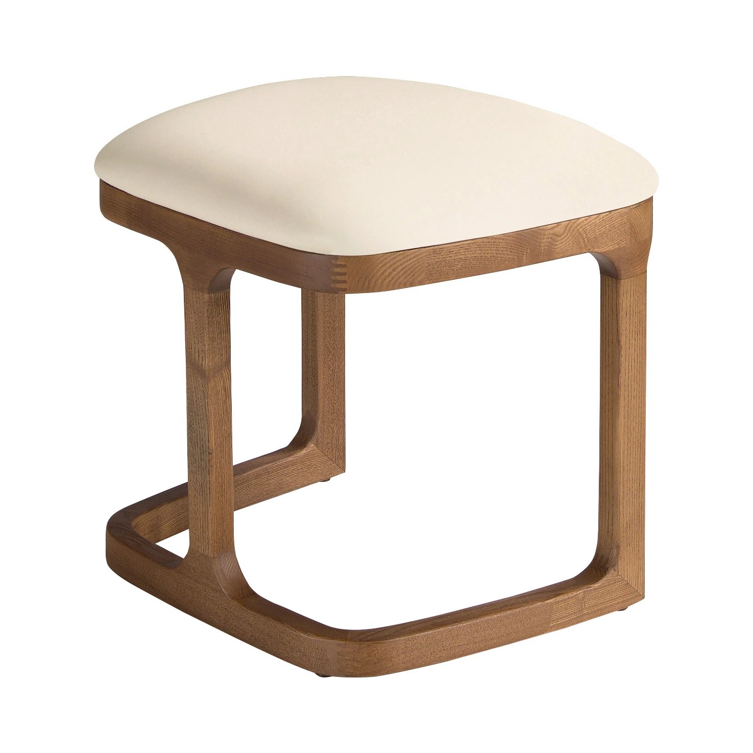 Banquette en similicuir couleur sable