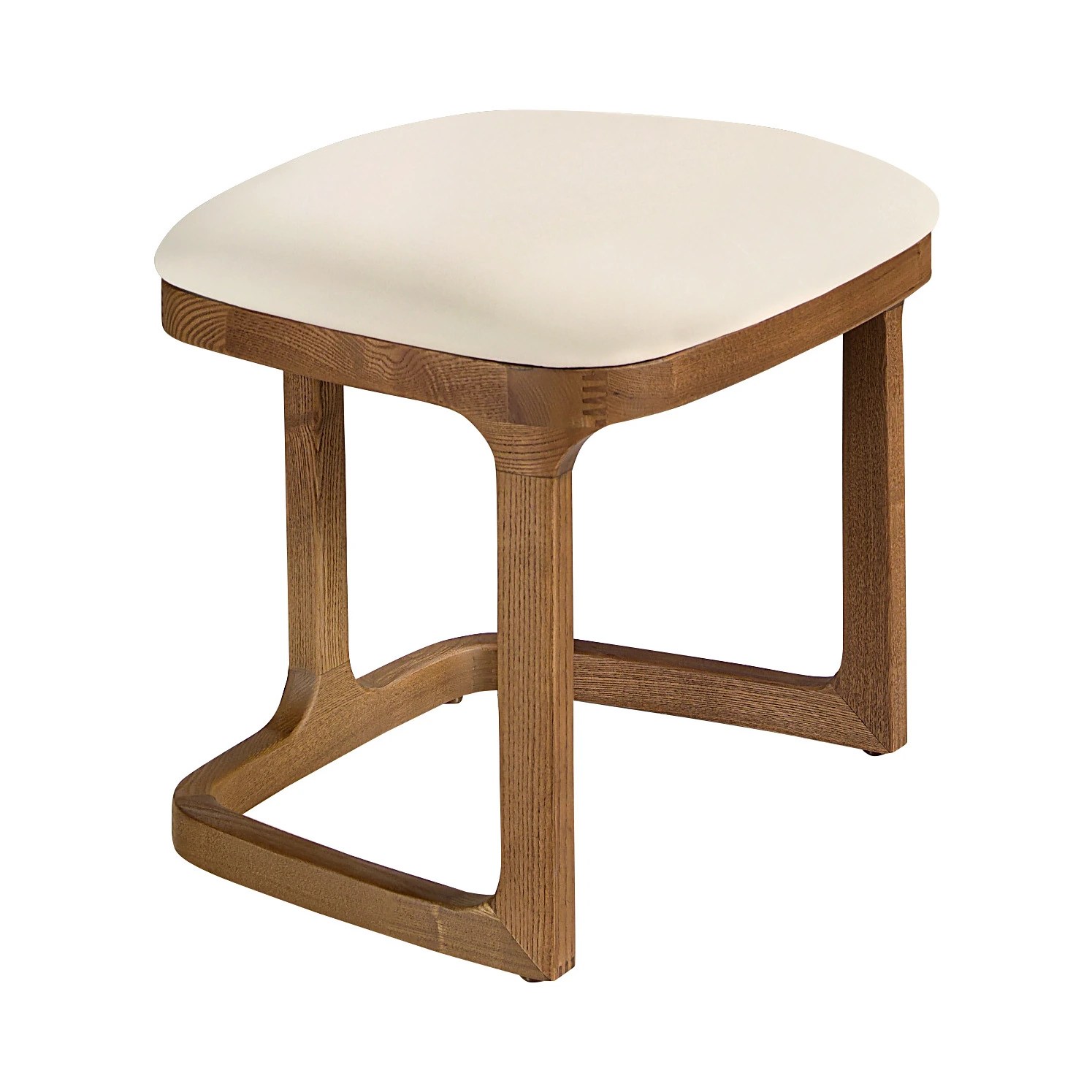 Banquette en similicuir couleur sable