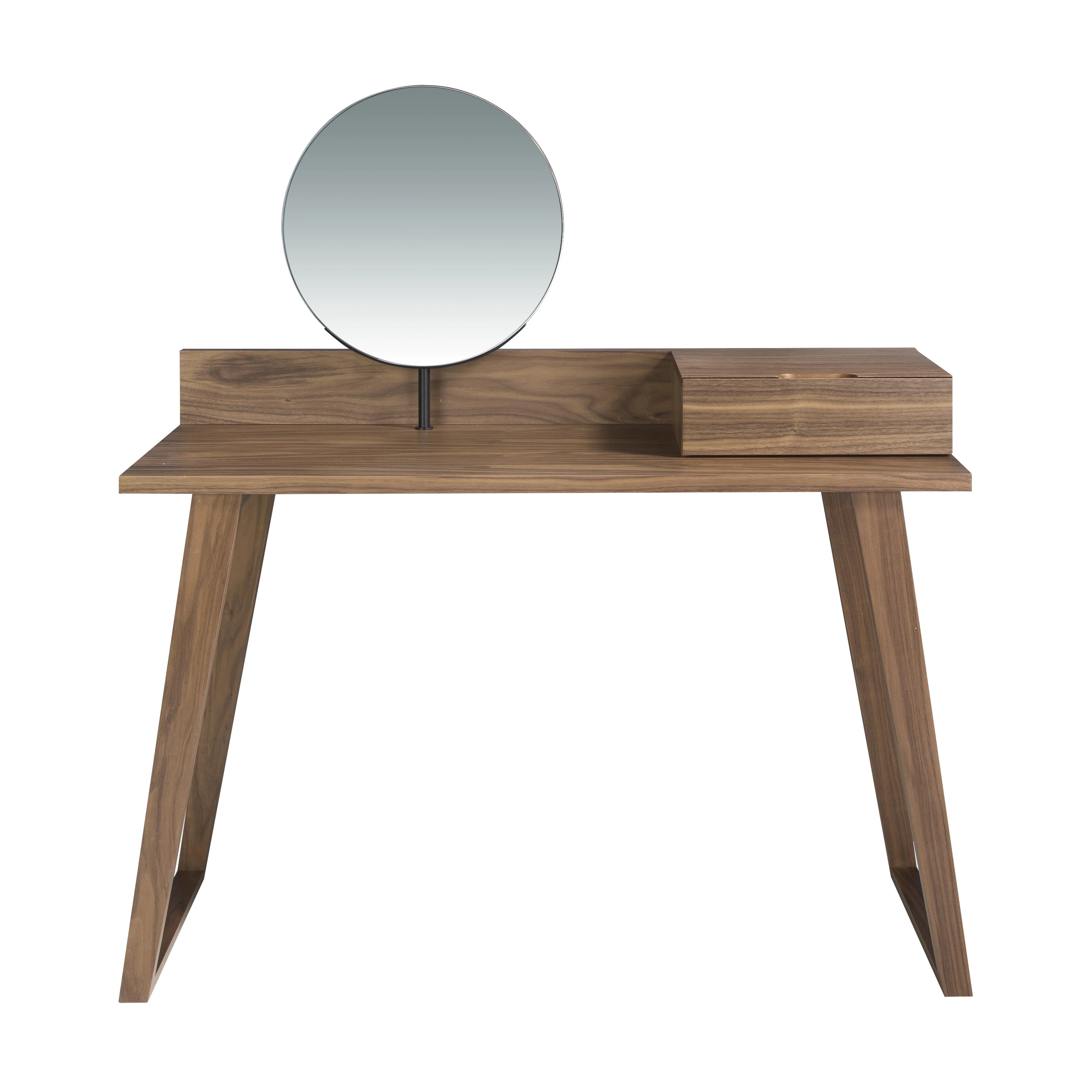 Coiffeuse en noyer avec miroir