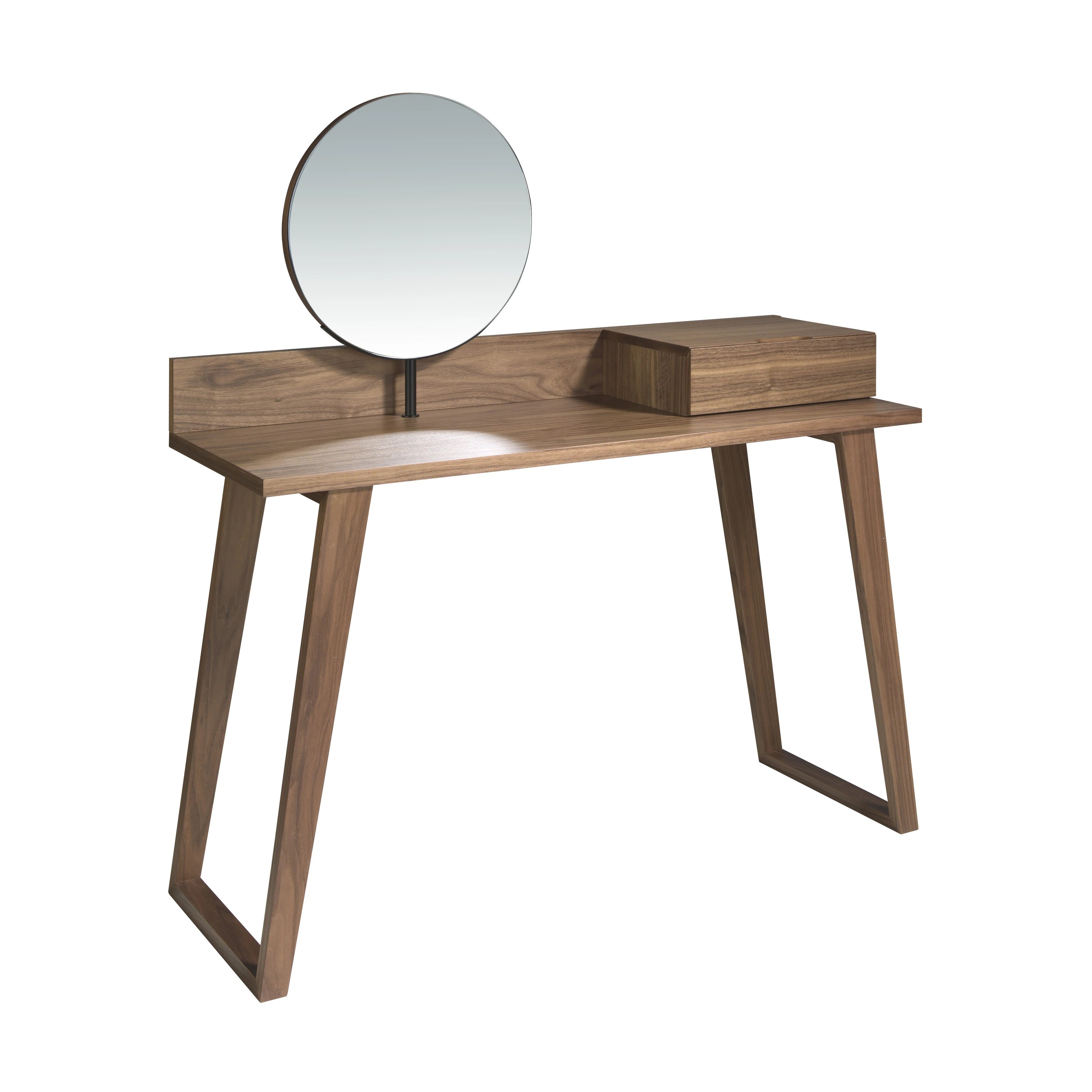 Coiffeuse en noyer avec miroir