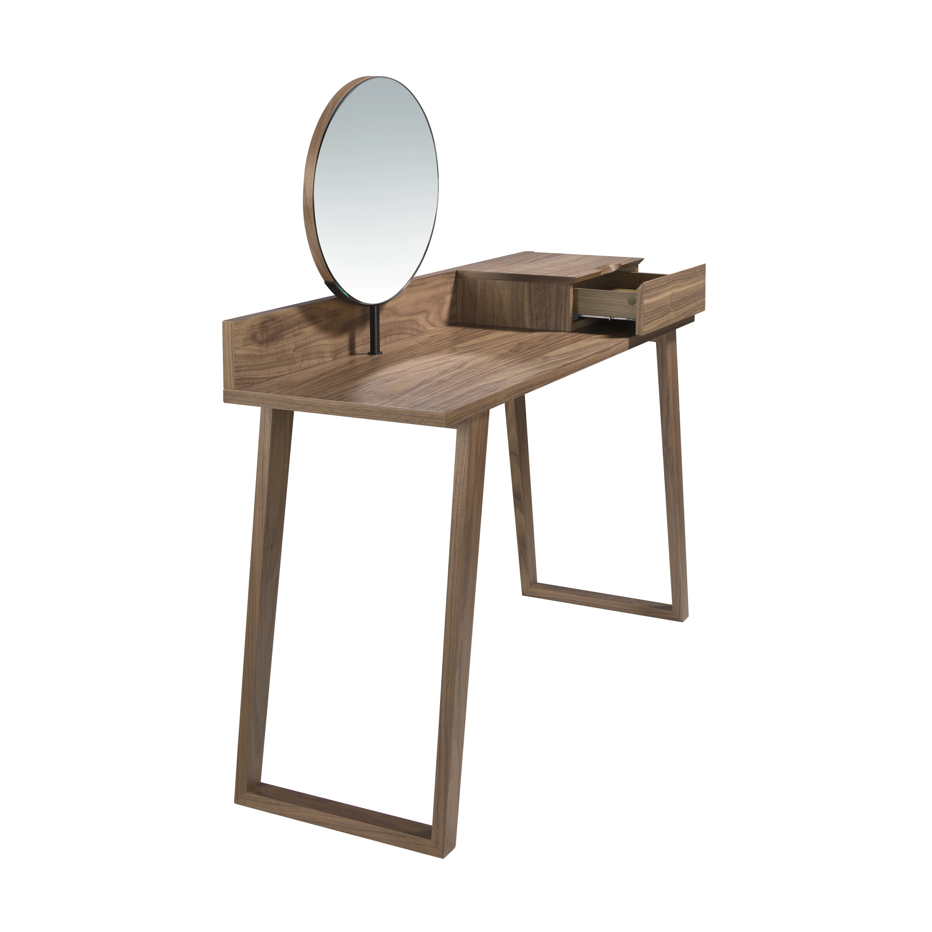 Coiffeuse en noyer avec miroir