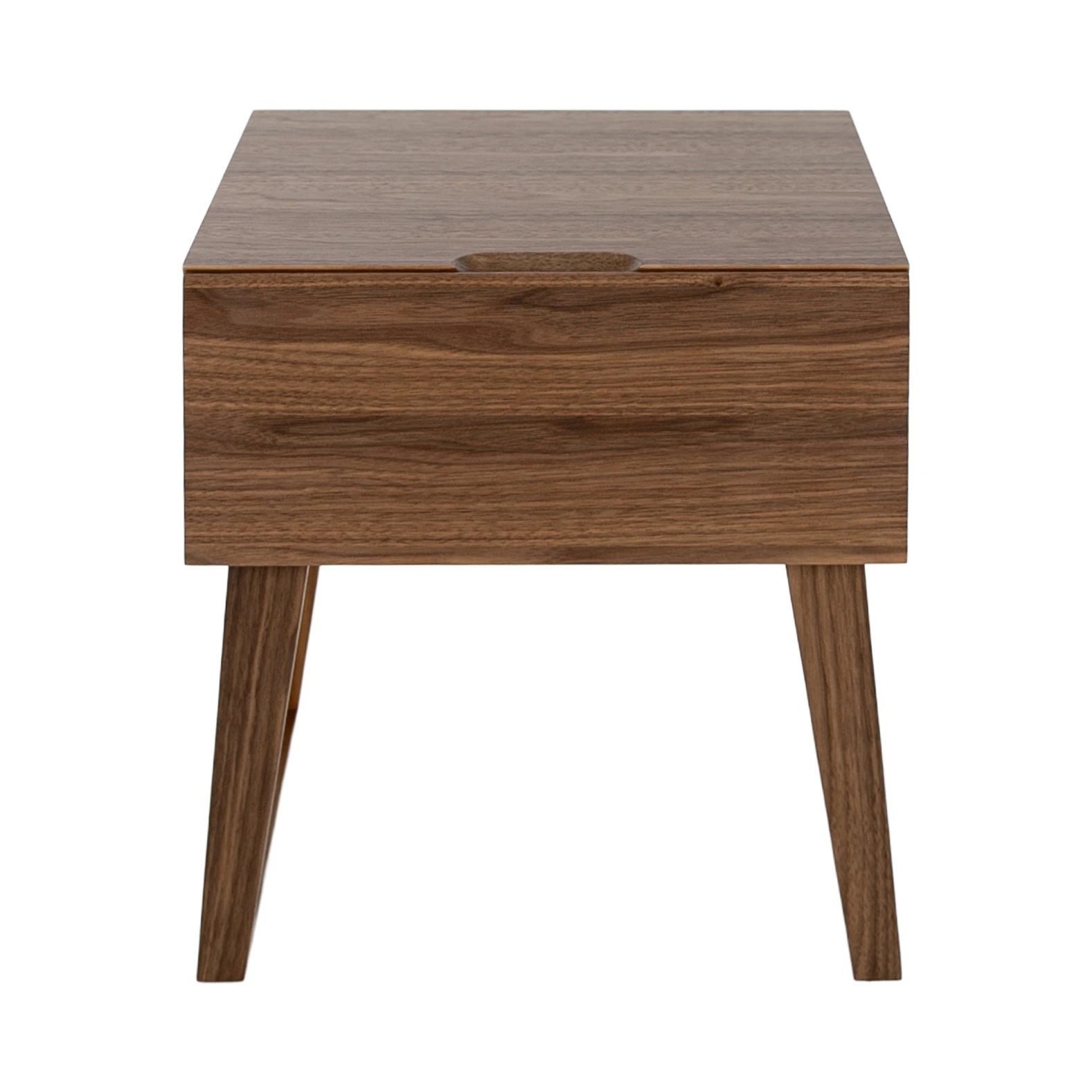 Table de chevet en noyer