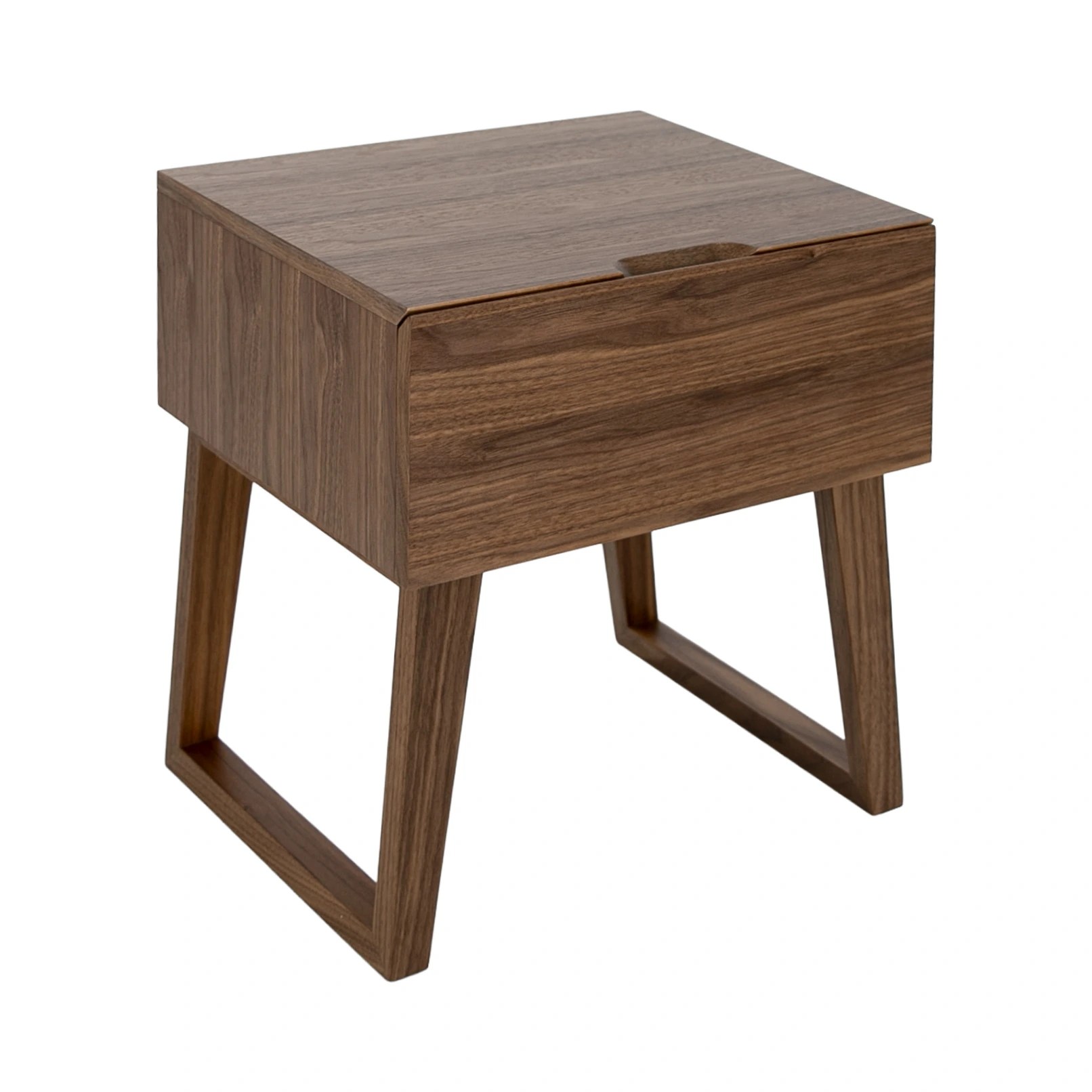 Table de chevet en noyer