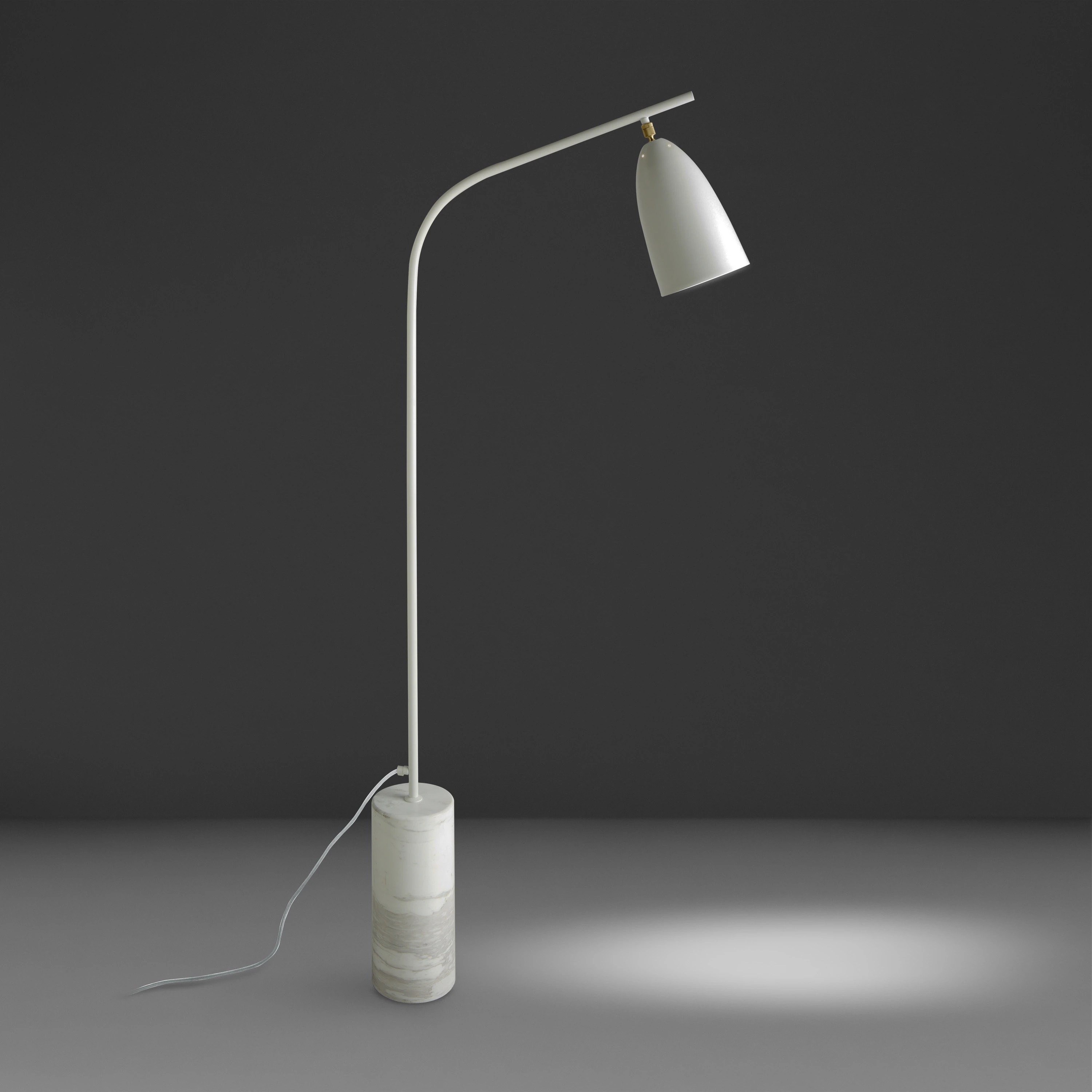 Lampadaire marbre + acier