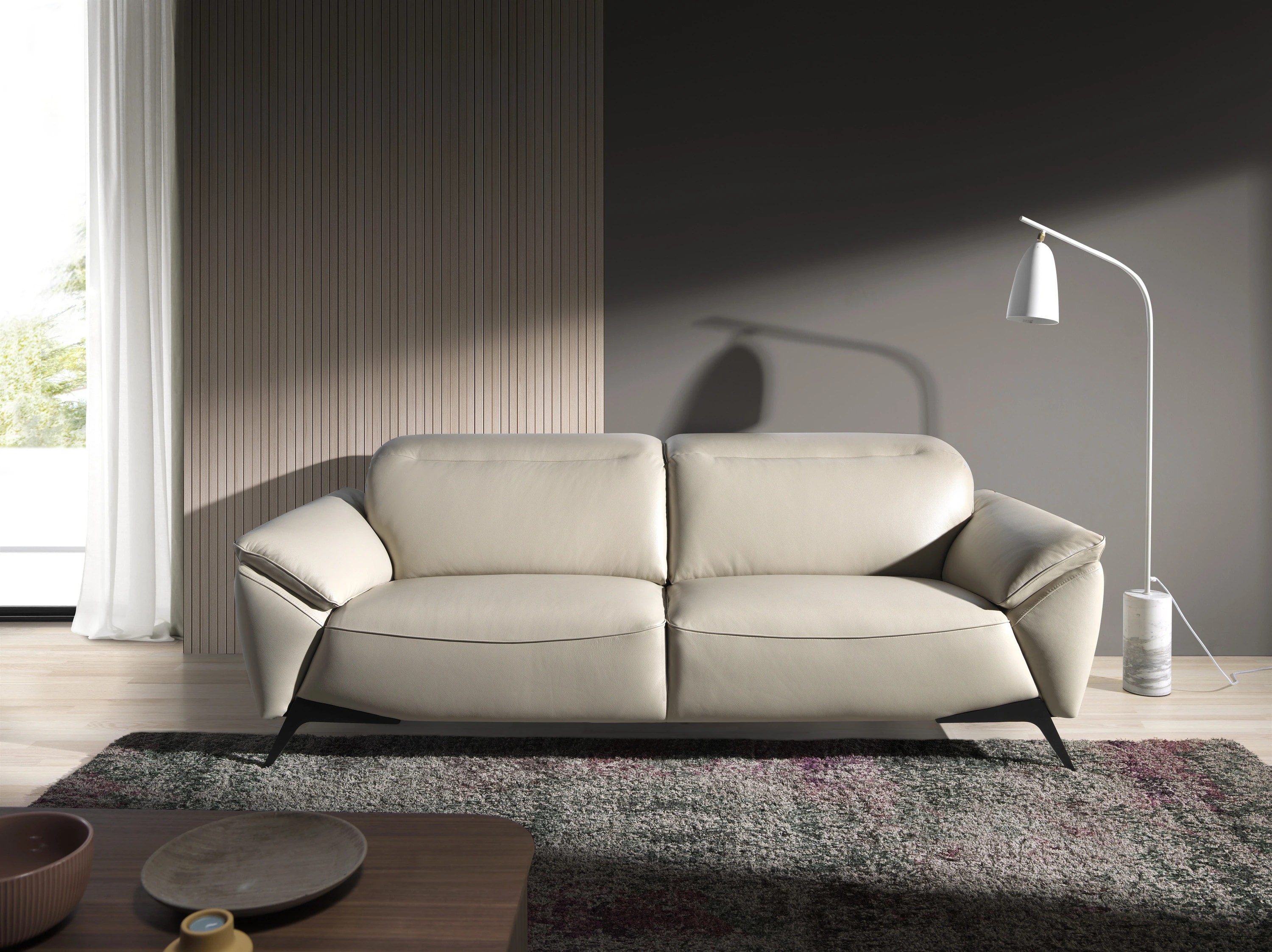Lampadaire marbre + acier