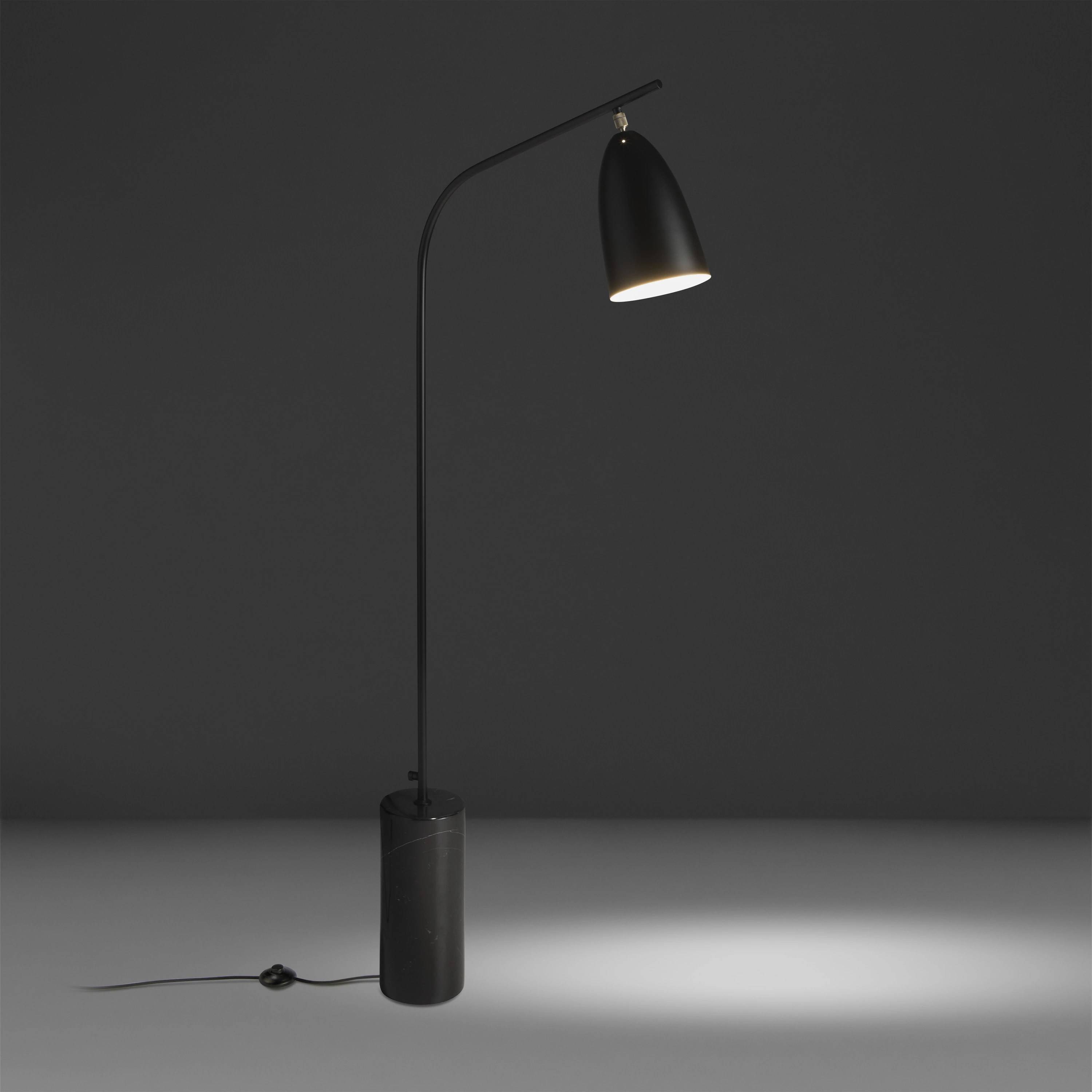 Lampadaire marbre + acier