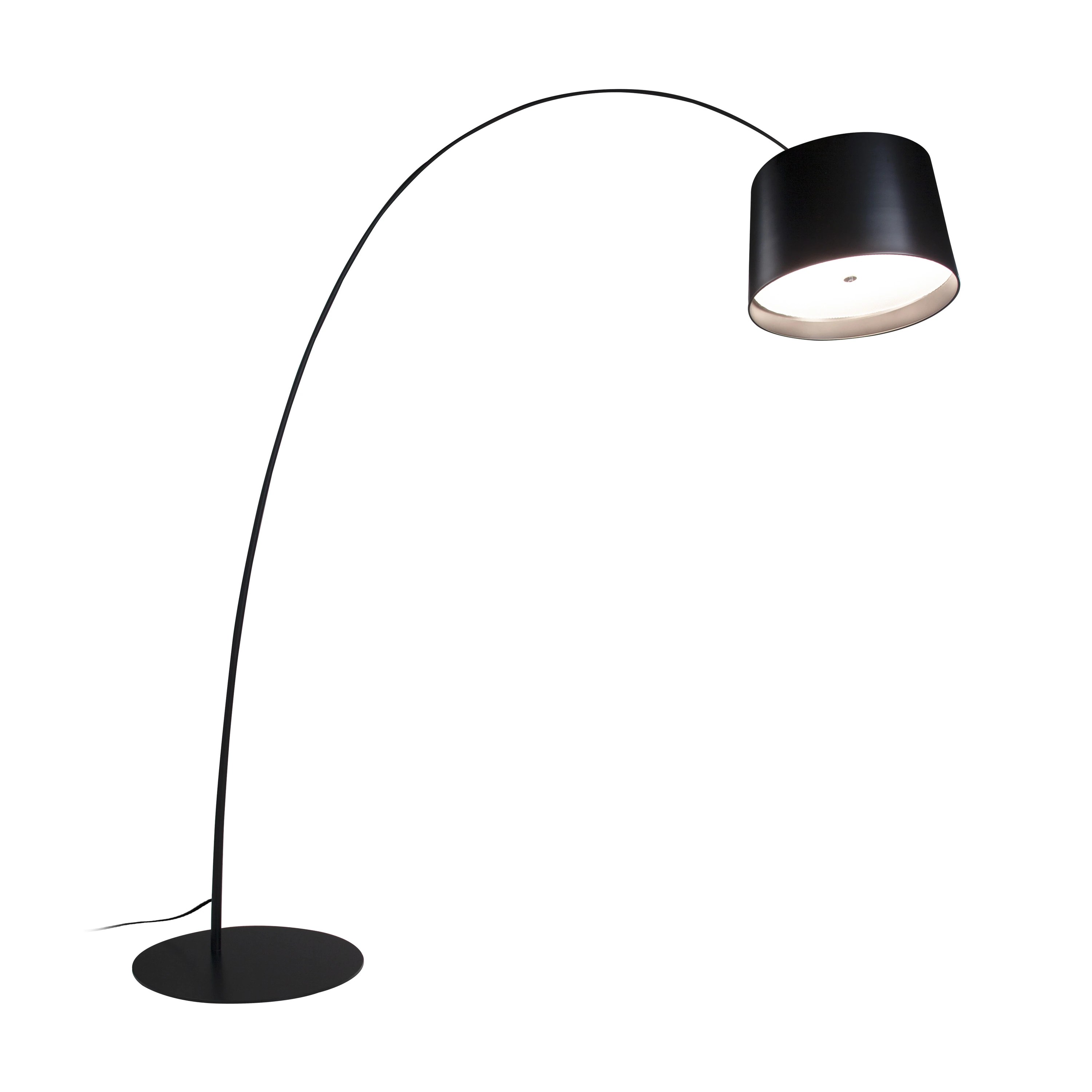 Lampadaire réglable en acier noir
