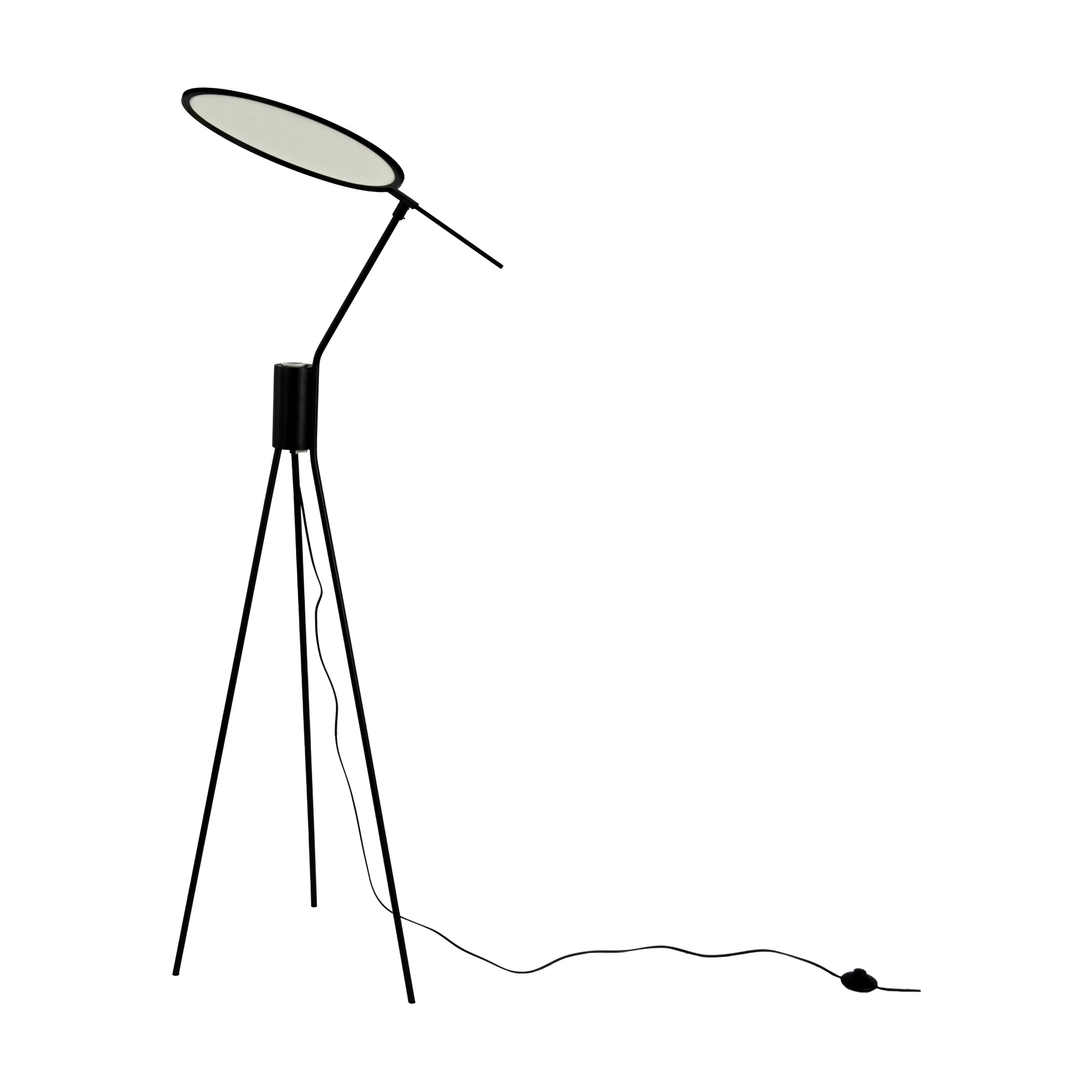 Lampadaire en acier noir