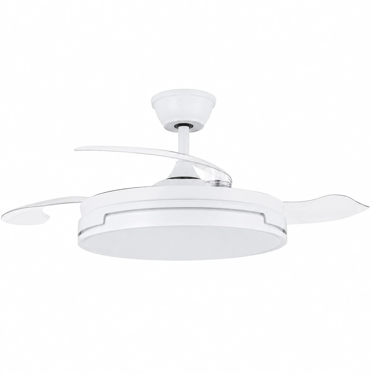 Ventilateur de plafond avec lumière Dreamy blanc, 3 pales pliantes – Ø106 cm