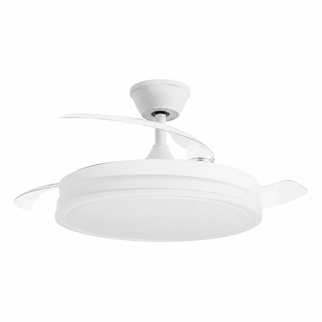 Ventilateur de plafond avec lumière Luminous blanc, 3 pales pliantes – Ø106 cm