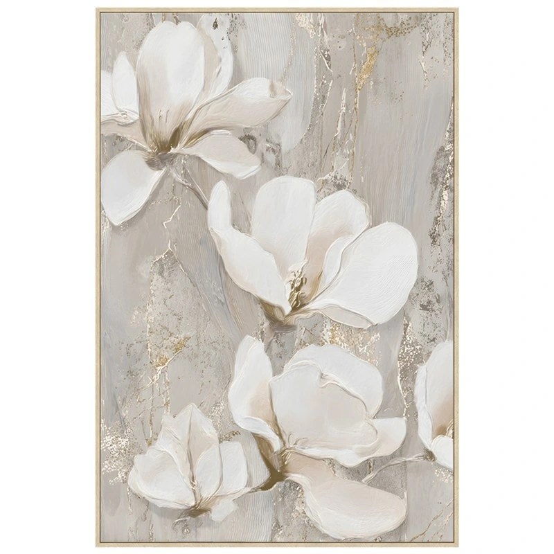 Tableau mural sur toile cadre en bois naturel – 80 x 120 cm
