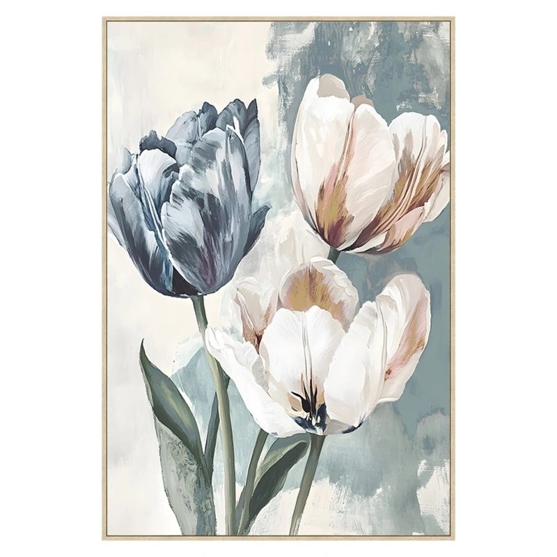 Tableau mural sur toile cadre en bois naturel – 80 x 120 cm
