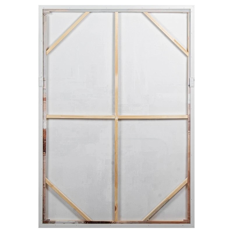 Tableau mural sur toile avec cadre en bois naturel – 80 x 120 cm - vue 6