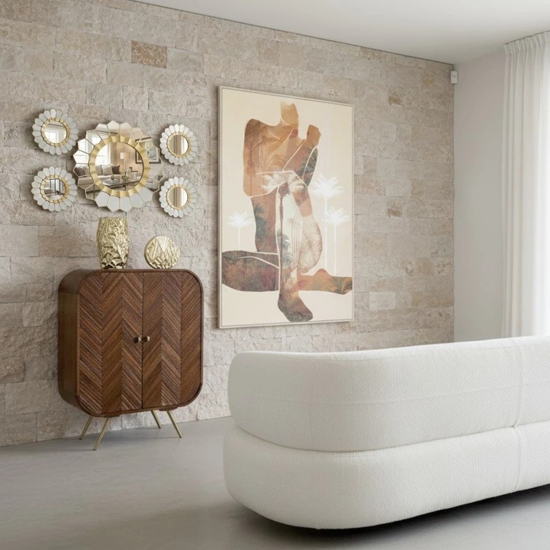 Tableau mural avec cadre en bois naturel – 80 x 120 cm - vue 5