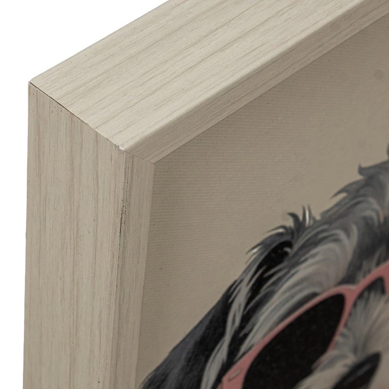 Tableau mural avec cadre en bois – 120 x 40 x 3,5 cm