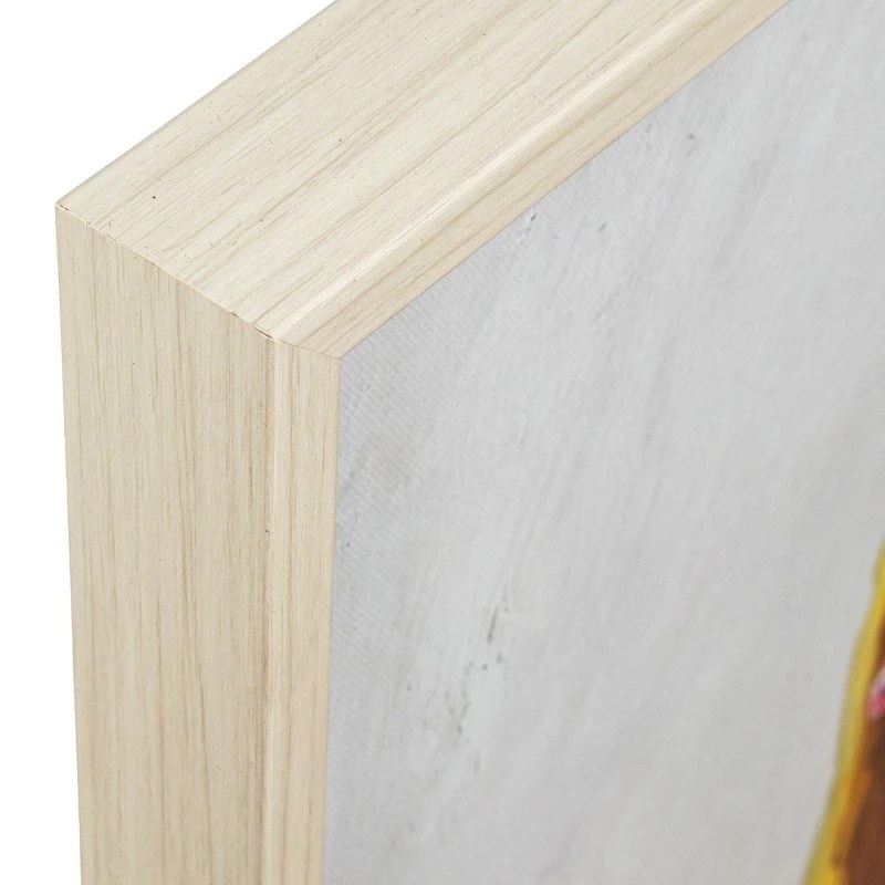 Tableau mural avec cadre en bois – 60 x 60 x 3,5 cm