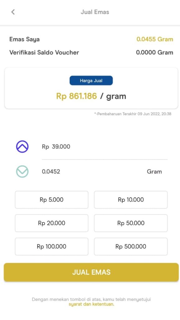 jual emas
