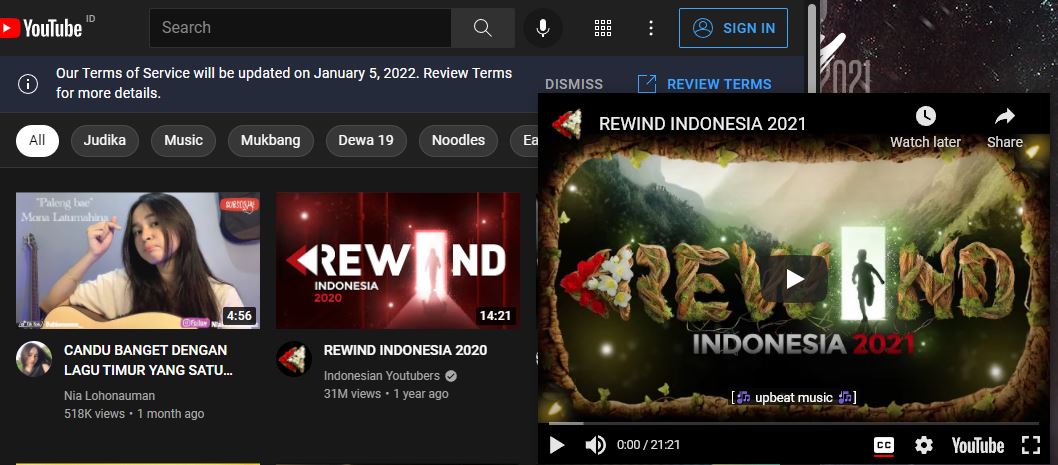 Menonton Youtube Sembari Multitasking Menggunakan Floating Youtube
