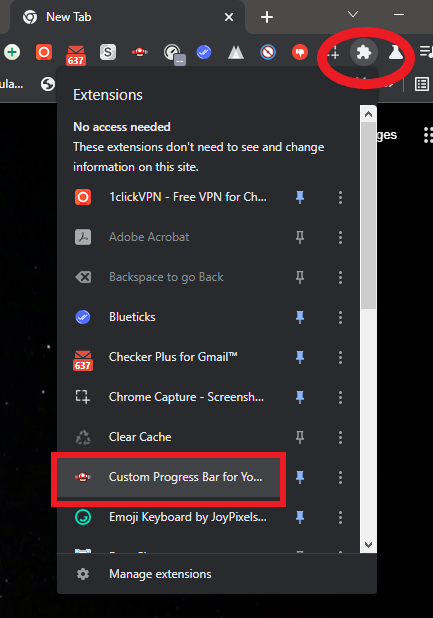 buka extension