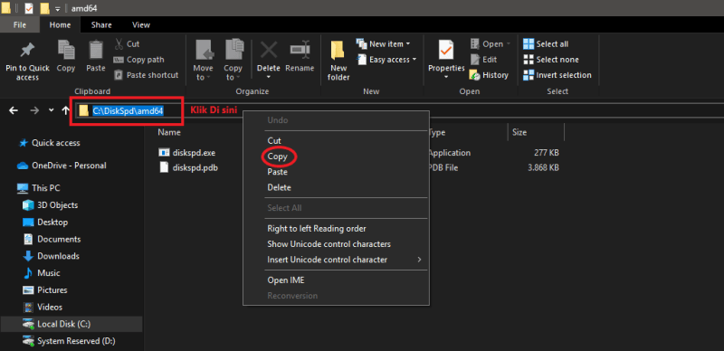 copy address bar